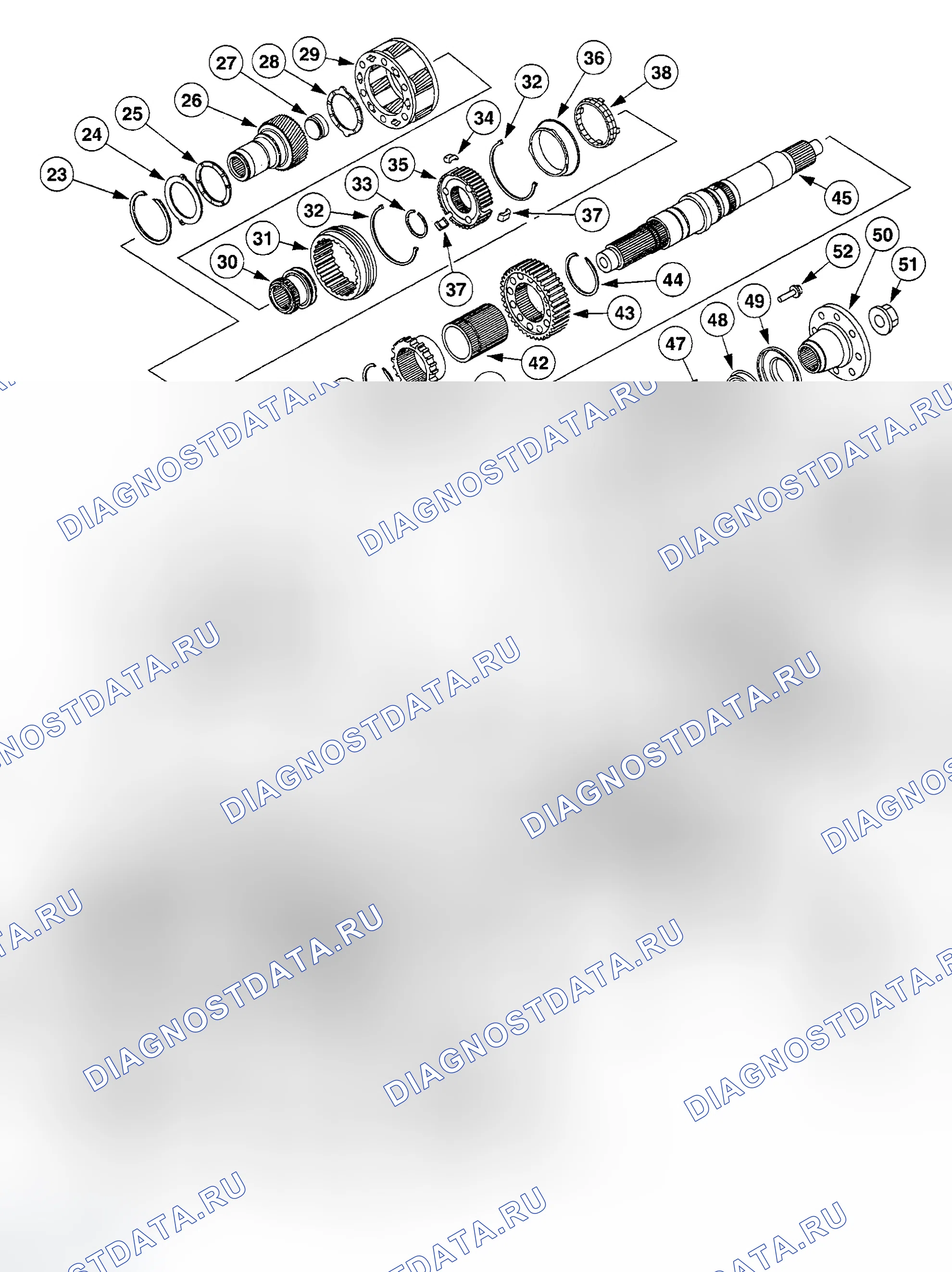 Рис. 69: Раздаточная коробка. Ford Pickup F150 
