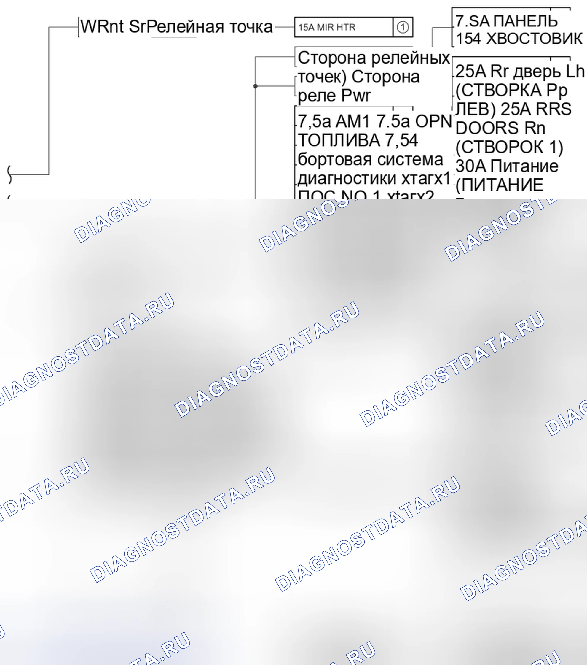 Рис. 1255: Схема тока (2 из 2). Toyota Highlander II