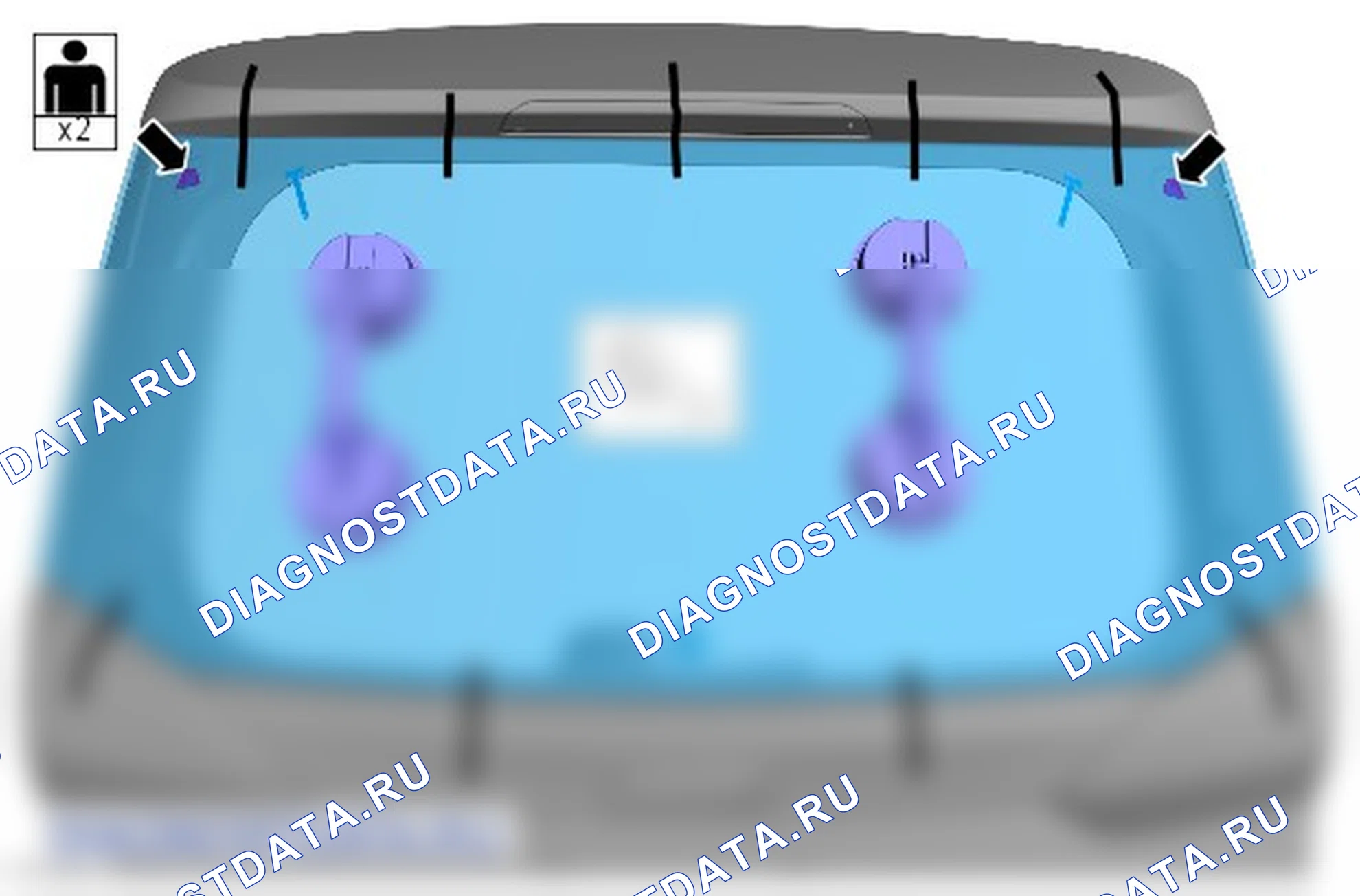 Как снять и установить стекло окна поднимаемой двери багажного отделения. Ford Galaxy III