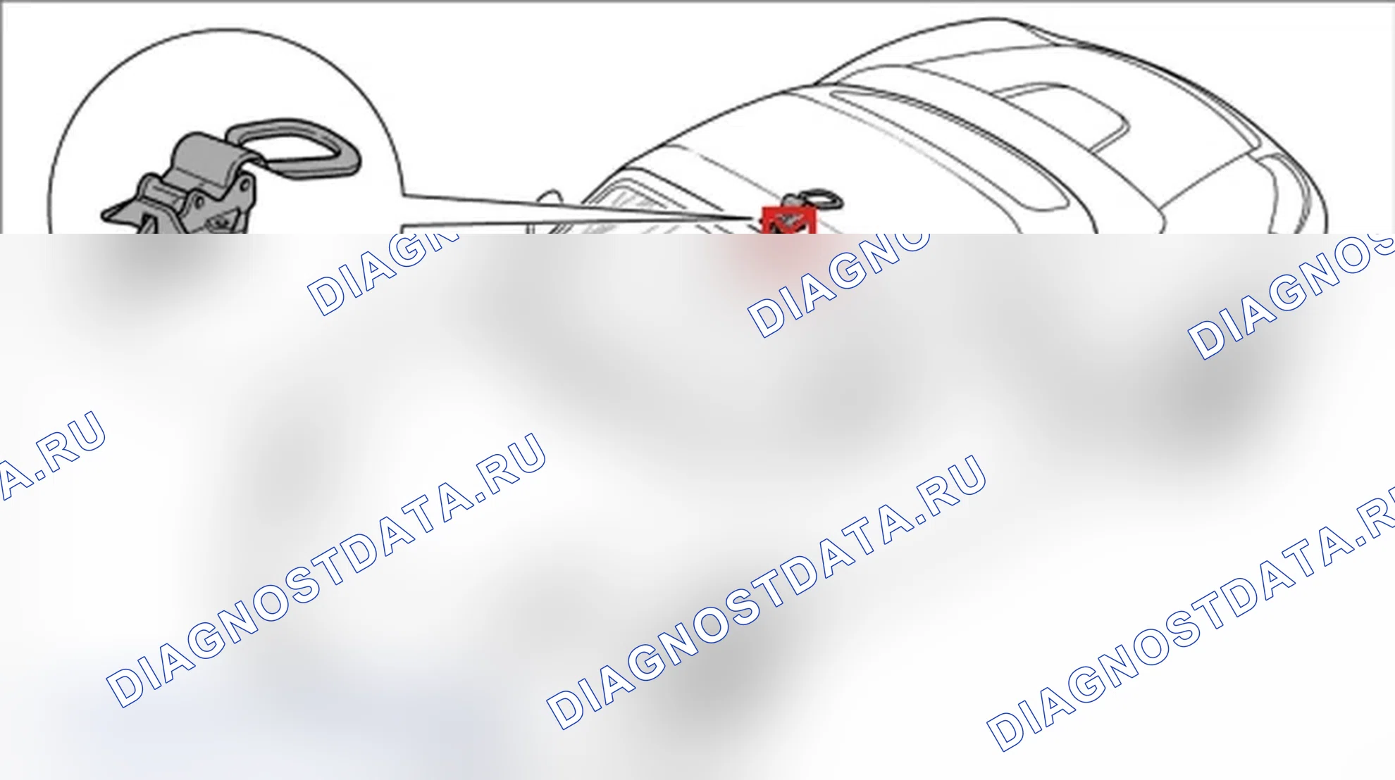 Рис. 167: Снятие складного верхнего замка. Porsche Boxster S 987