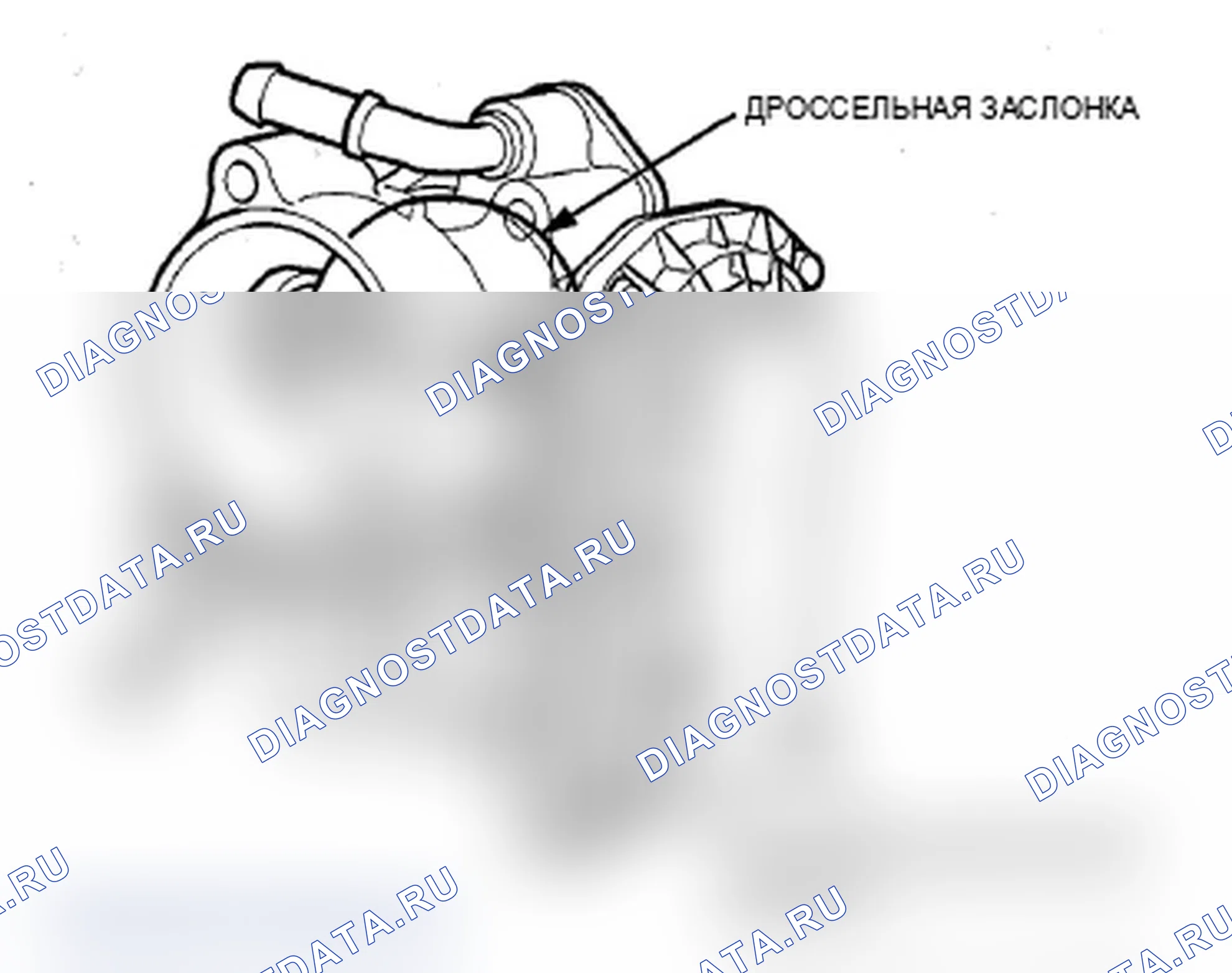 Рис. 60: Корпус дроссельной заслонки. Acura RDX I рестайлинг