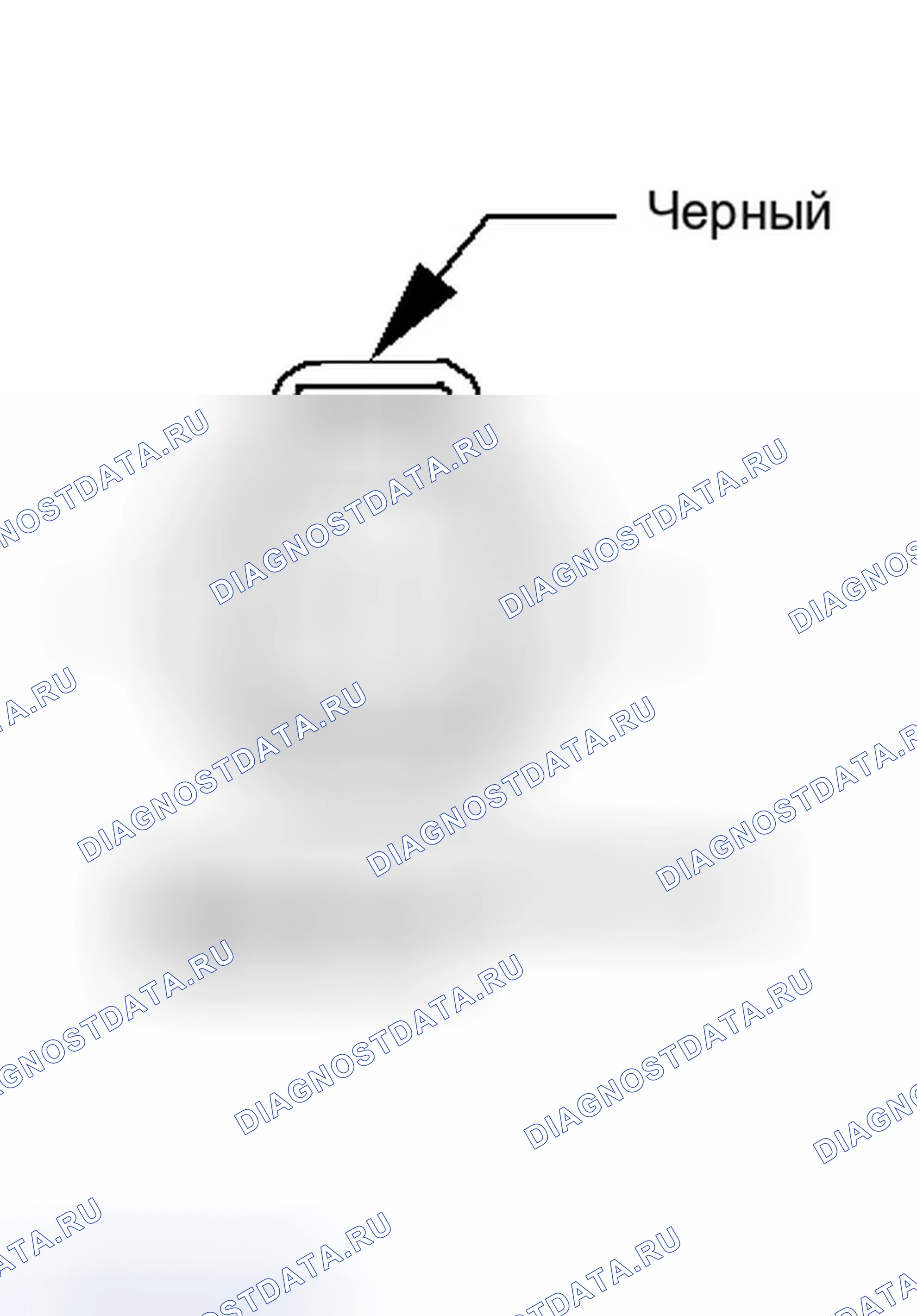 Рис. 136: Вид с торца разъема входного датчика скорости (RLE). Dodge Magnum I