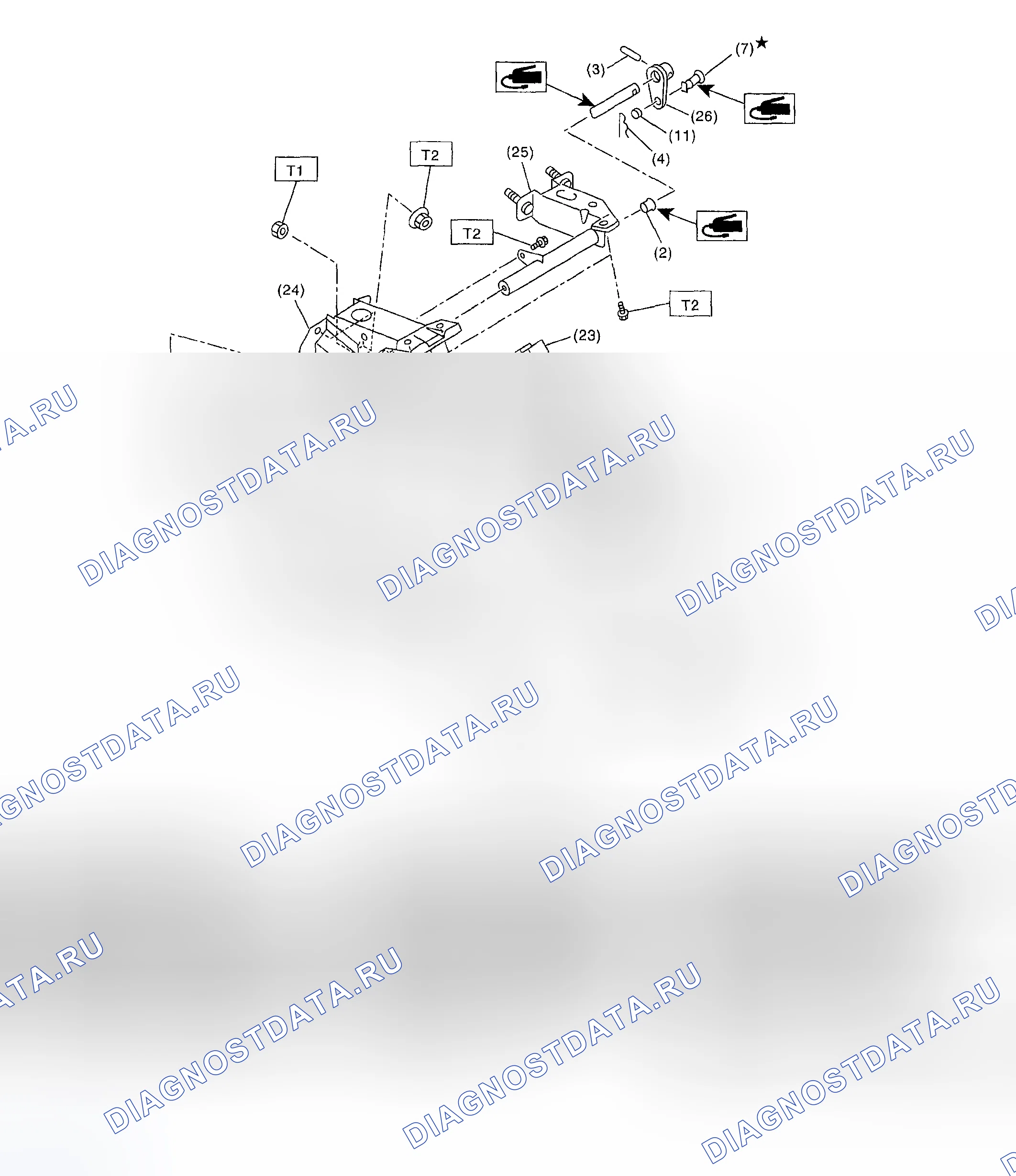 Рис. 8: ПЕДАЛЬ СЦЕПЛЕНИЯ. Subaru Forester SG
