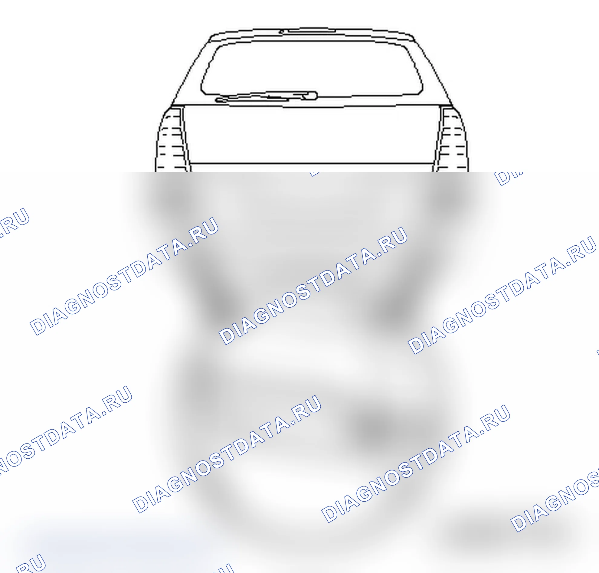 Заменить защитную декоративную планку задней обшивки. Opel Zafira B