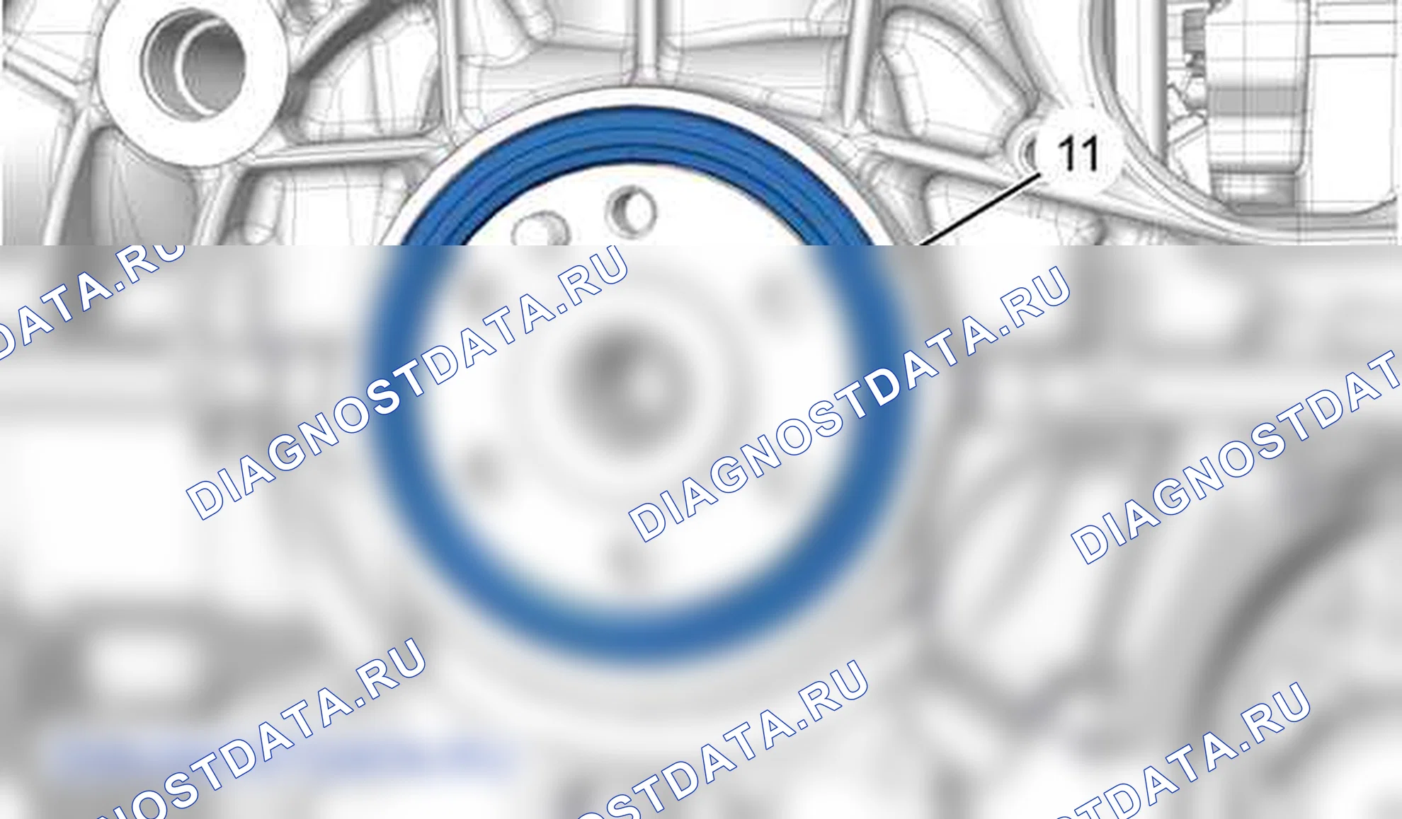 Снятие - Установка: сальники двигателя — b1bg384d. Citroen DS5 I