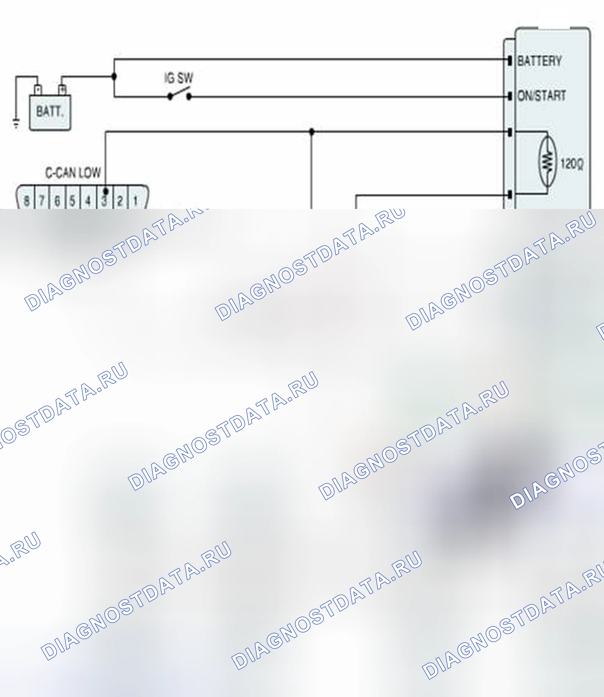 Рис. 155: Проверка цепи связи CAN (ABS < -- > 4WD ECU). Haval Beast (Shenshou) I