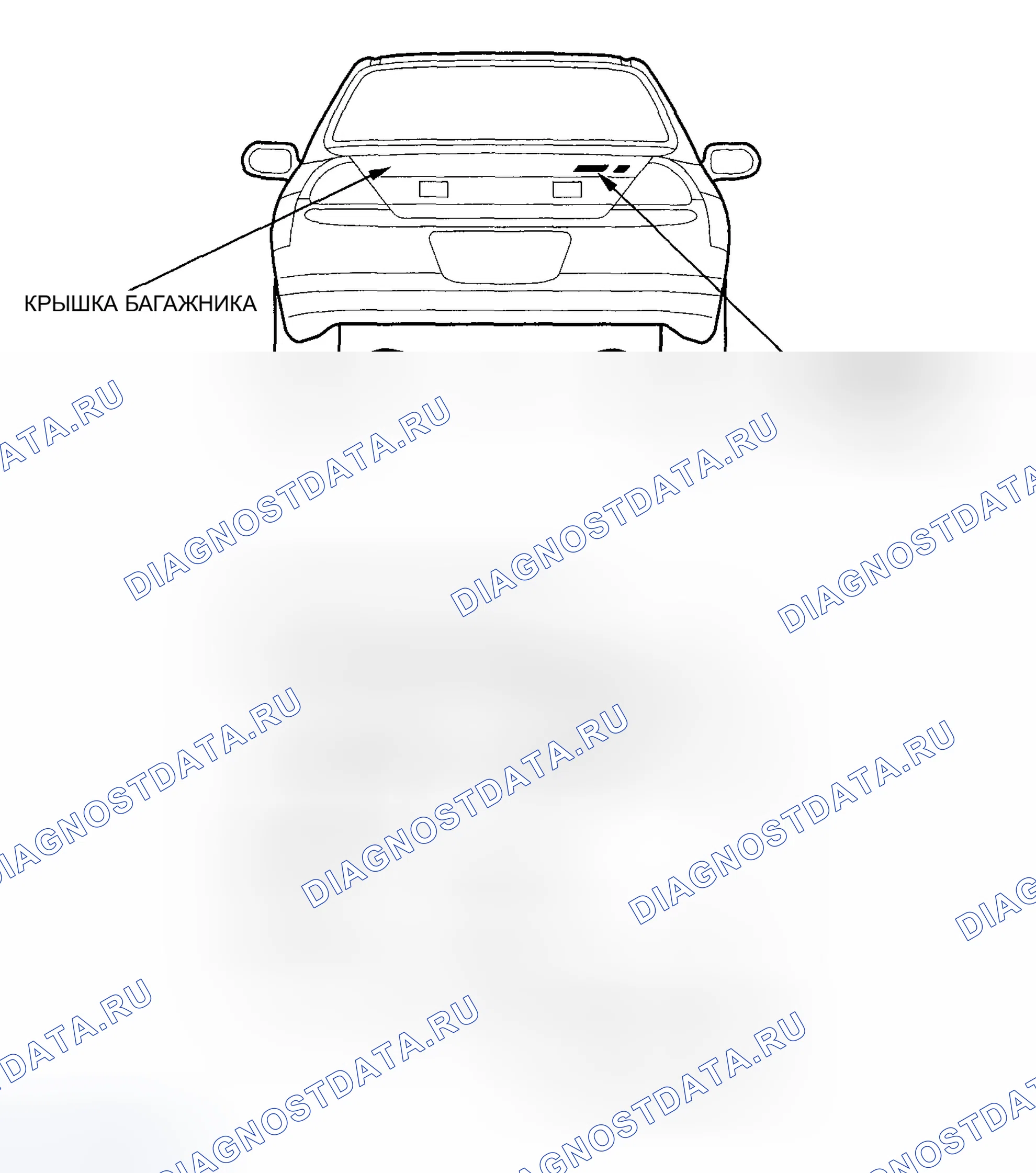 Рис. 91: Замена эмблемы - купе. Honda Accord VI