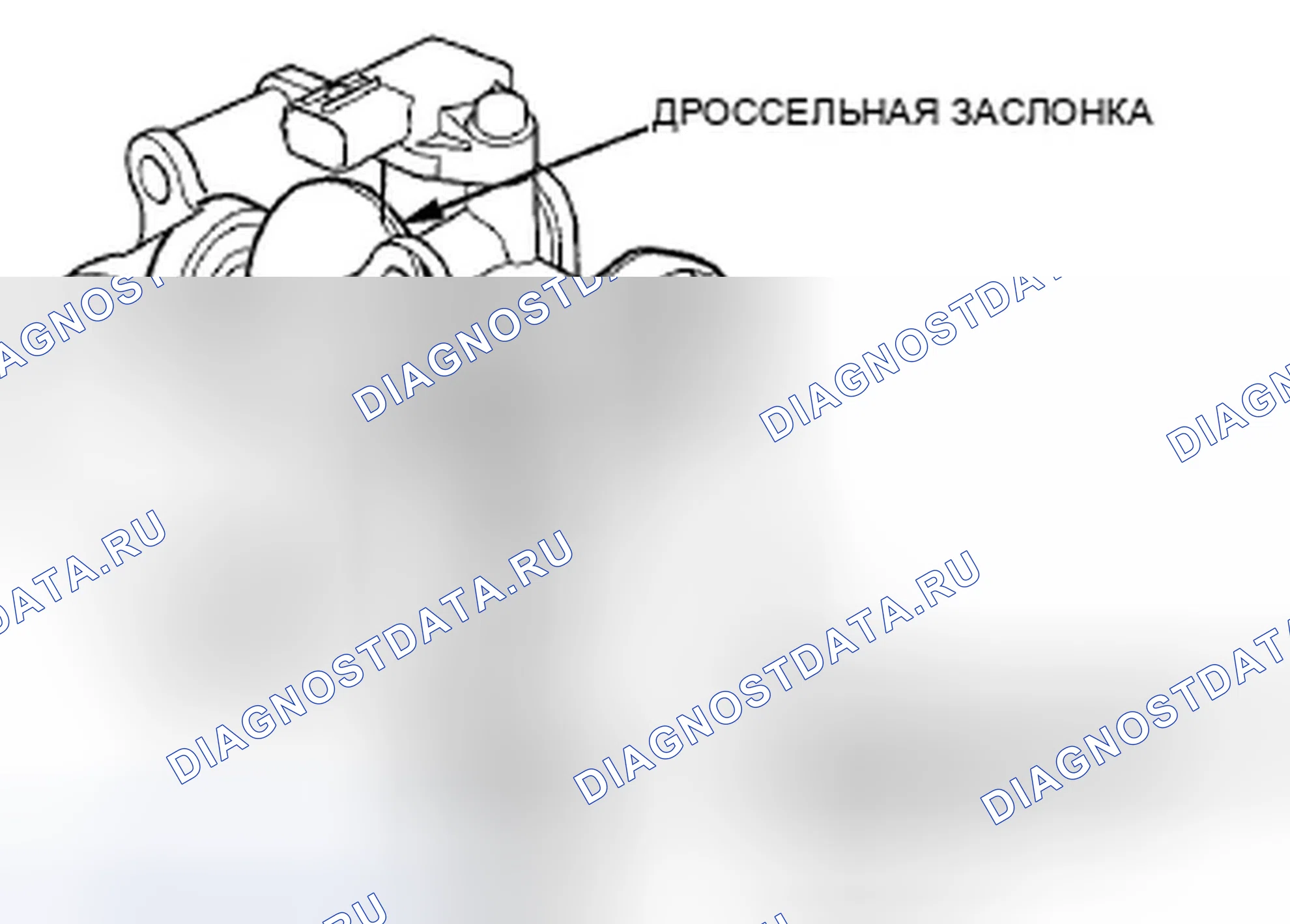 Рис. 42: Корпус дросселя. Honda Pilot II