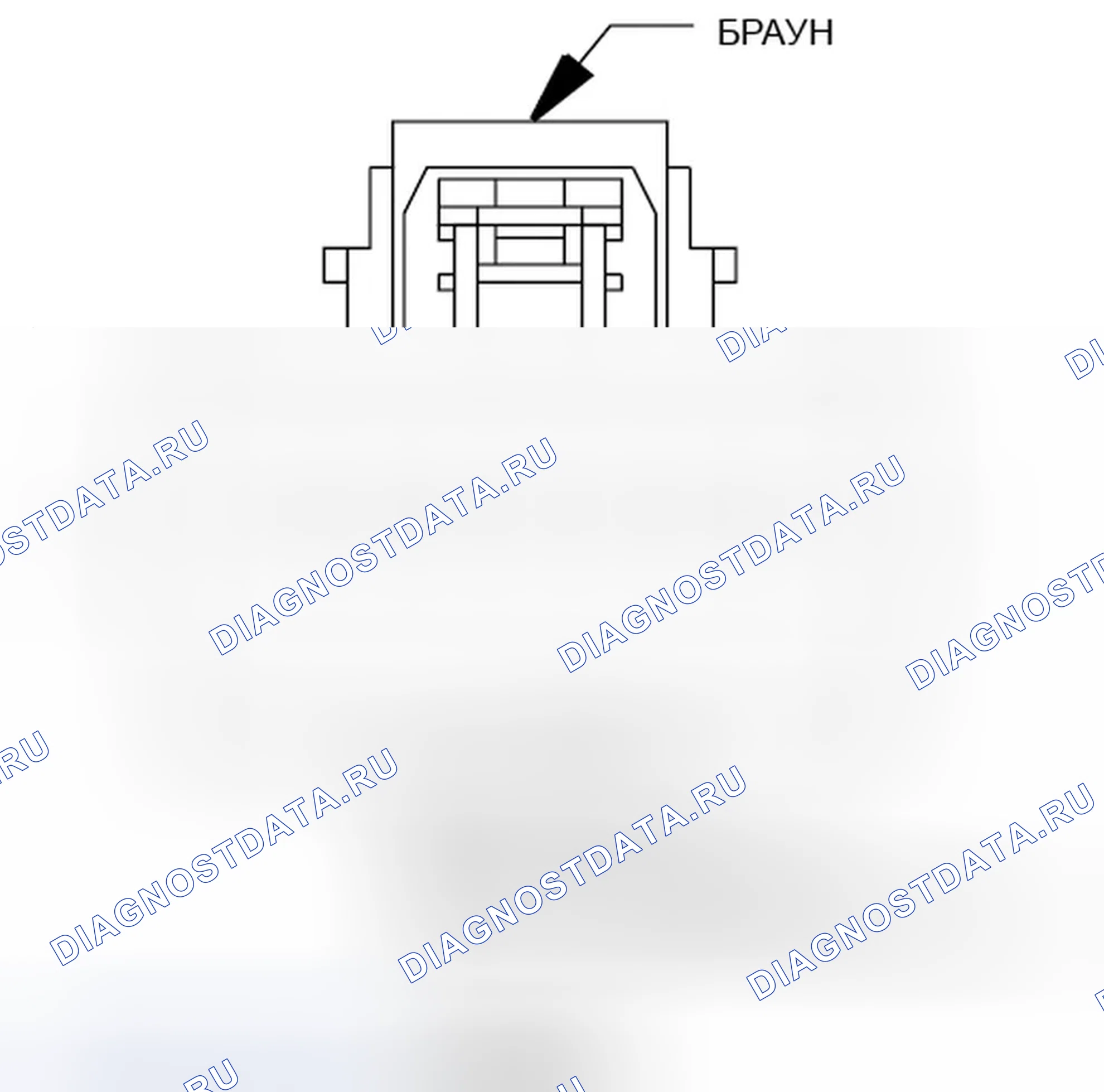 Рис. 110: Вид с торца разъема модуля Totally Integrated Питание (С3). Jeep Compass I