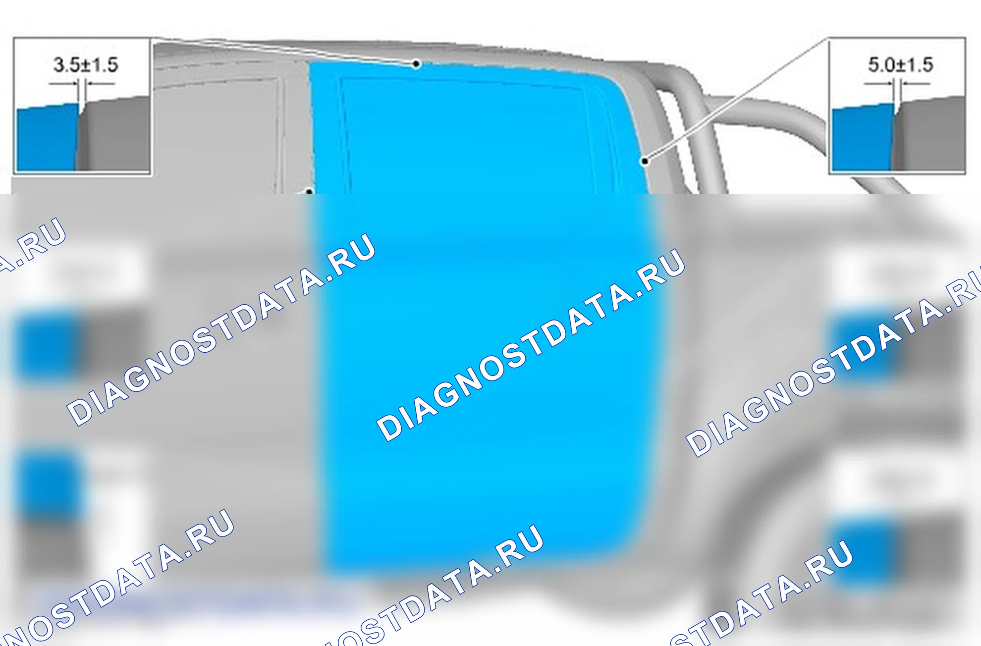 Как выверить положение задней двери. Ford Ranger T6