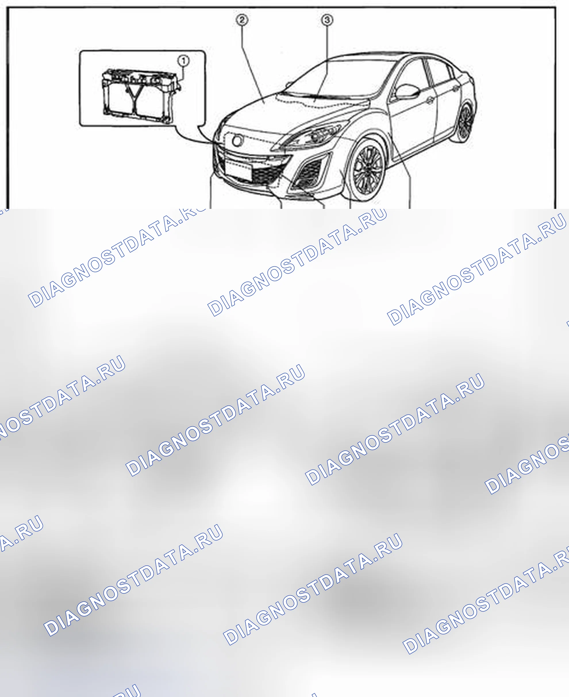 Рис. 37: ИНДЕКС РАСПОЛОЖЕНИЯ ПАНЕЛЕЙ КУЗОВА. Honda CR-V IV рестайлинг