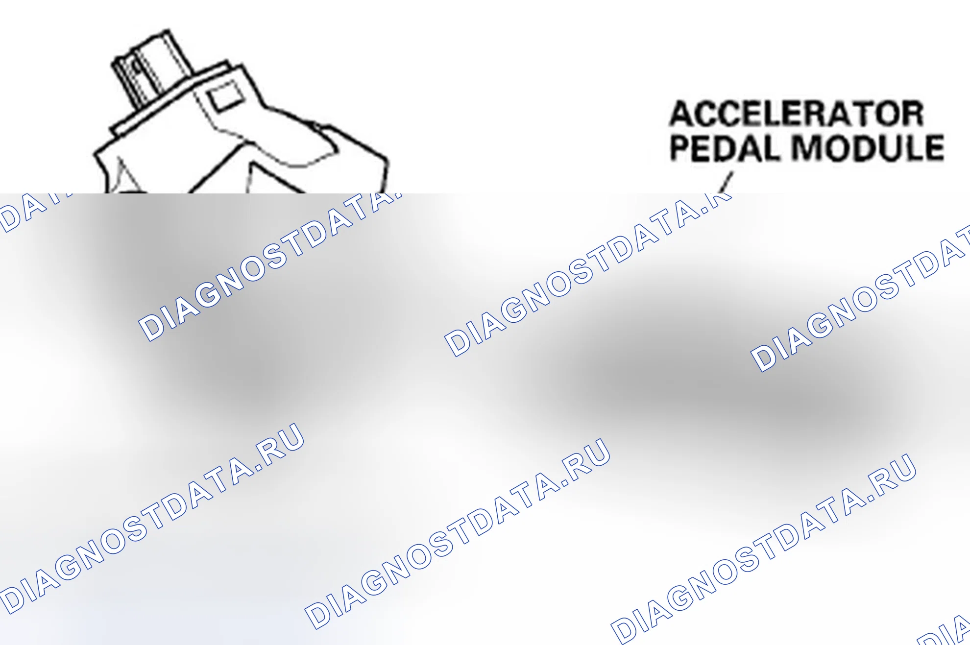 Рис. 45: Датчик положения педали акселератора (APP). Honda Fit GE