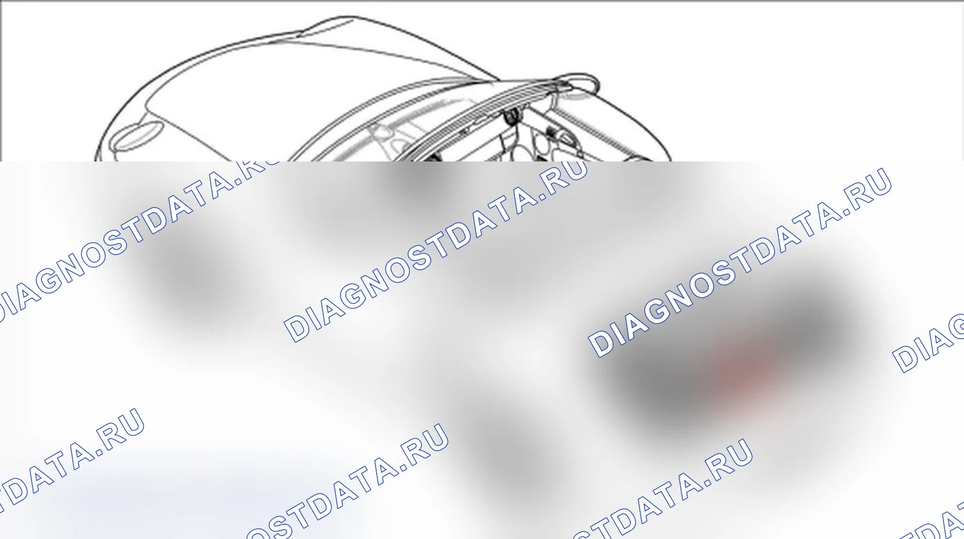 Рис. 27: Снятие панели отделки заднего поддона багажного отделения. Porsche Boxster S 987