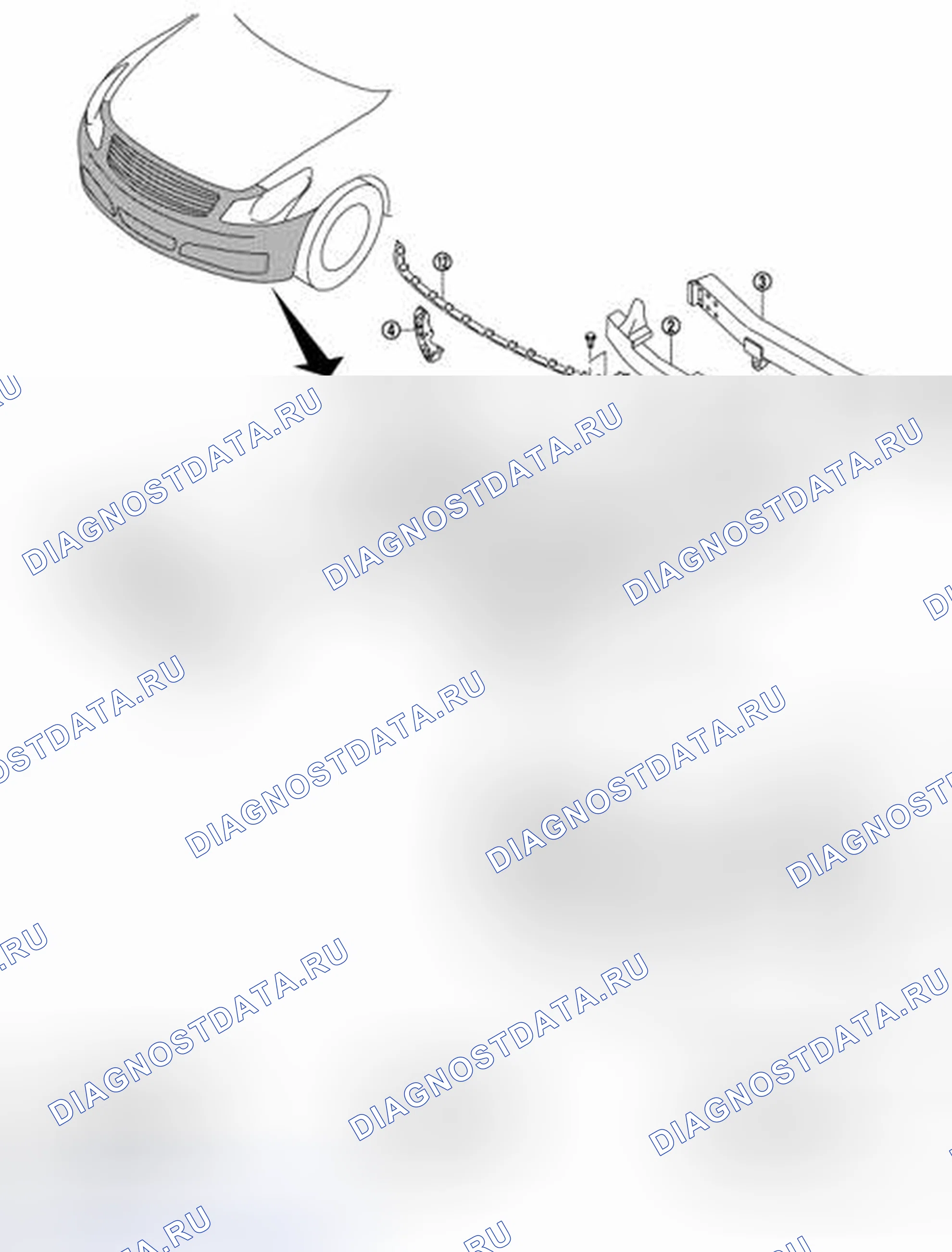 Рис. 56: Разнесенный вид. Infiniti G35 IV