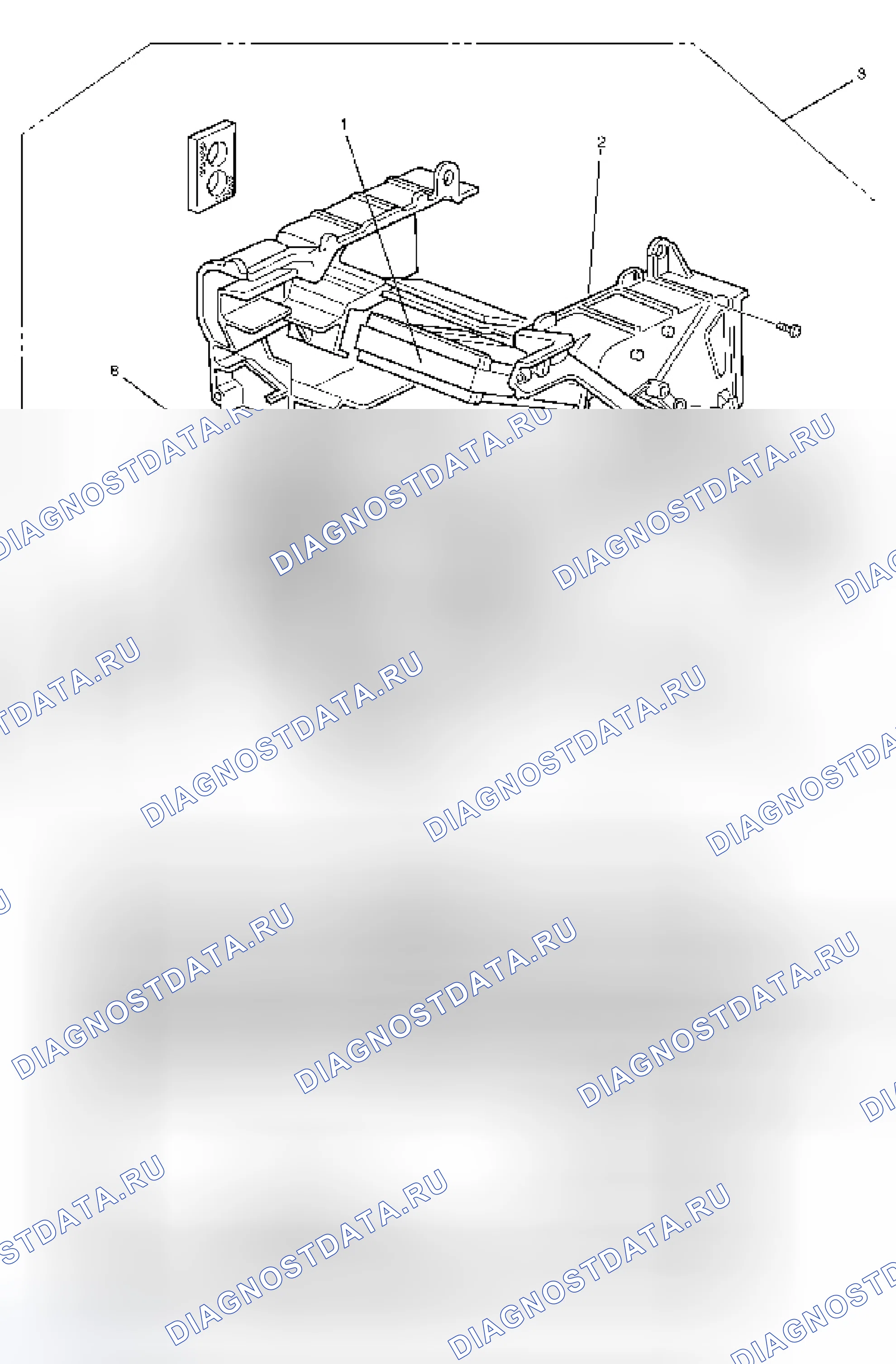 Рис. 51: Вид в разобранном виде. Isuzu Axiom I