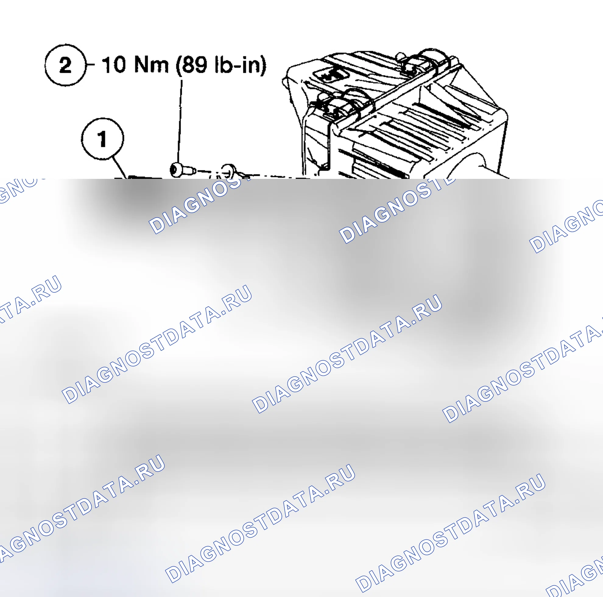 Рис. 2: ДАТЧИК МАССОВОГО РАСХОДА ВОЗДУХА (массовый расход воздуха) - 2,3 л. Mazda Tribute I рестайлинг