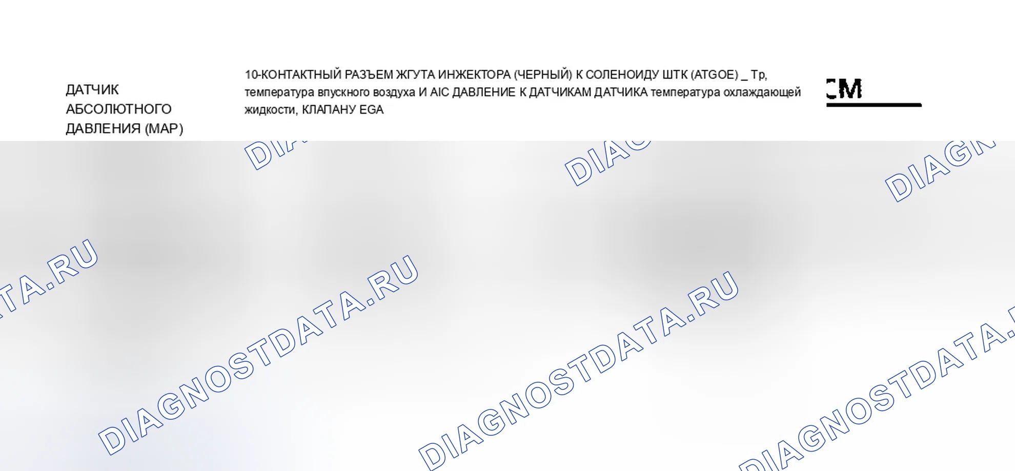 Рис. 8: Схема расшифровка кода ошибки P0106. Chevrolet Monte Carlo V