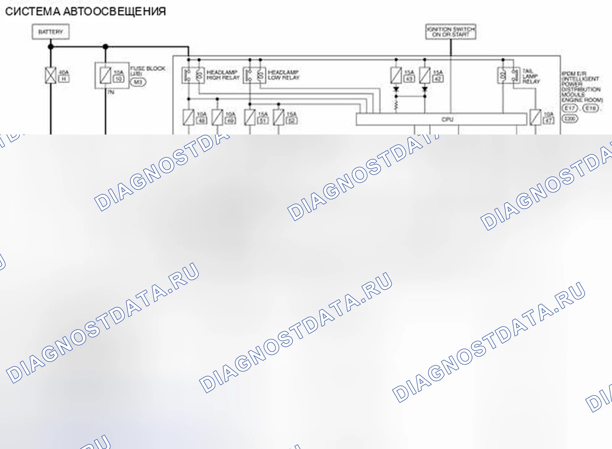 Рис. 163: электросхема. Nissan Altima L33