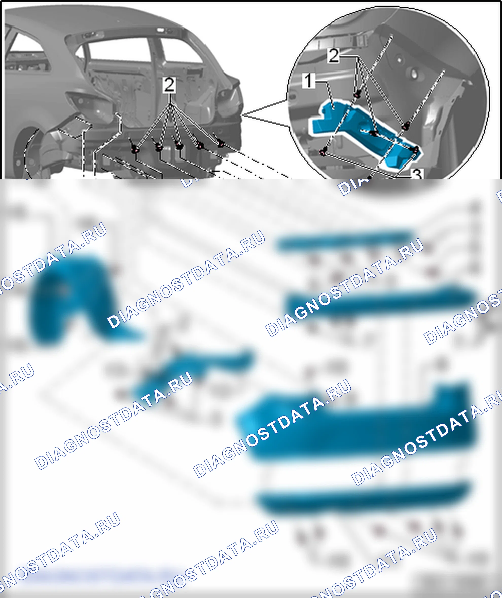 Крышка заднего бампера. SEAT Ibiza IV