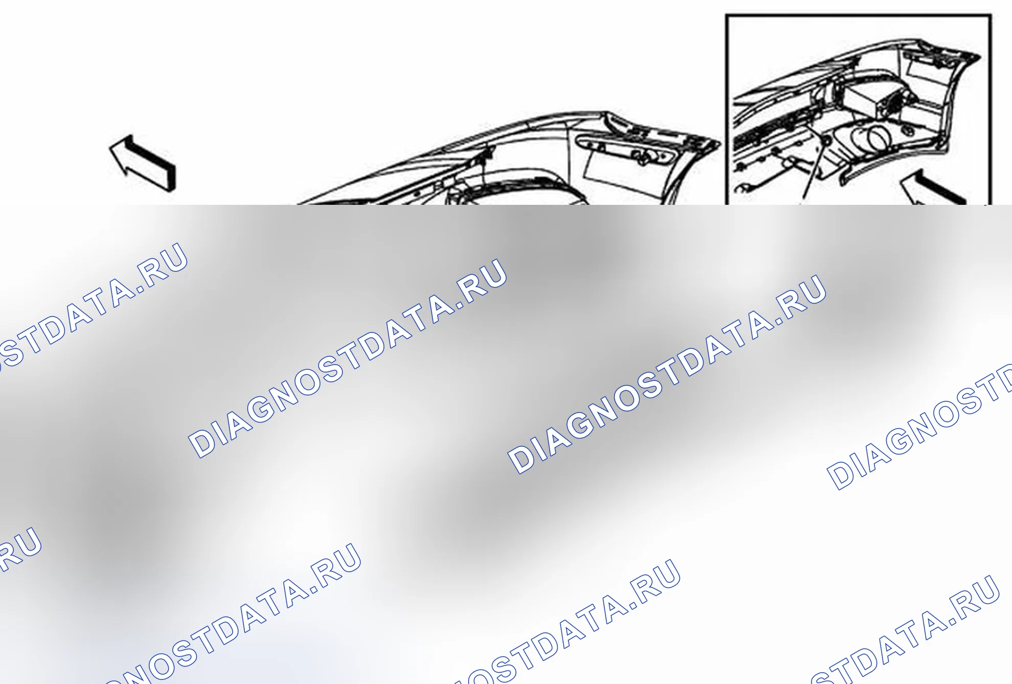 Рис. 10: Замена нижней решетки радиатора (Z06). Chevrolet Corvette C6