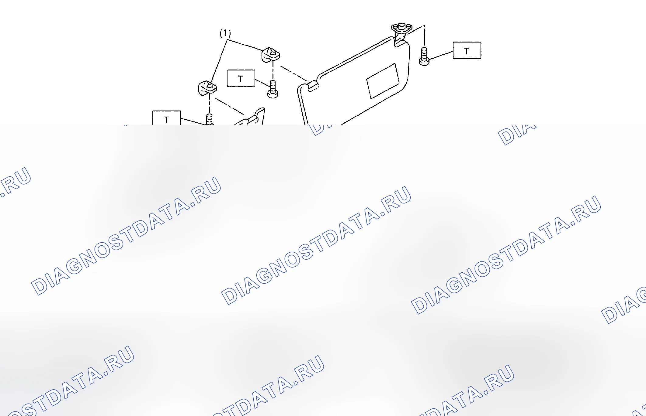 Рис. 66: ВНУТРЕННИЕ ПРИНАДЛЕЖНОСТИ. Subaru Forester SG