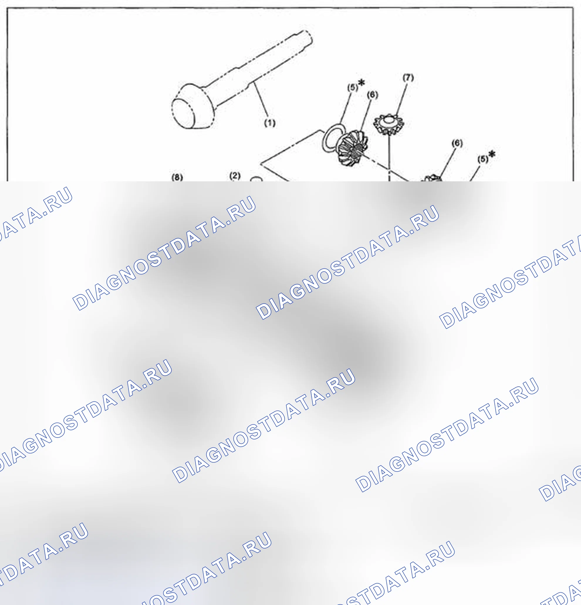 Рис. 503: ПЕРЕДНИЙ ДИФФЕРЕНЦИАЛ. Subaru Impreza GH