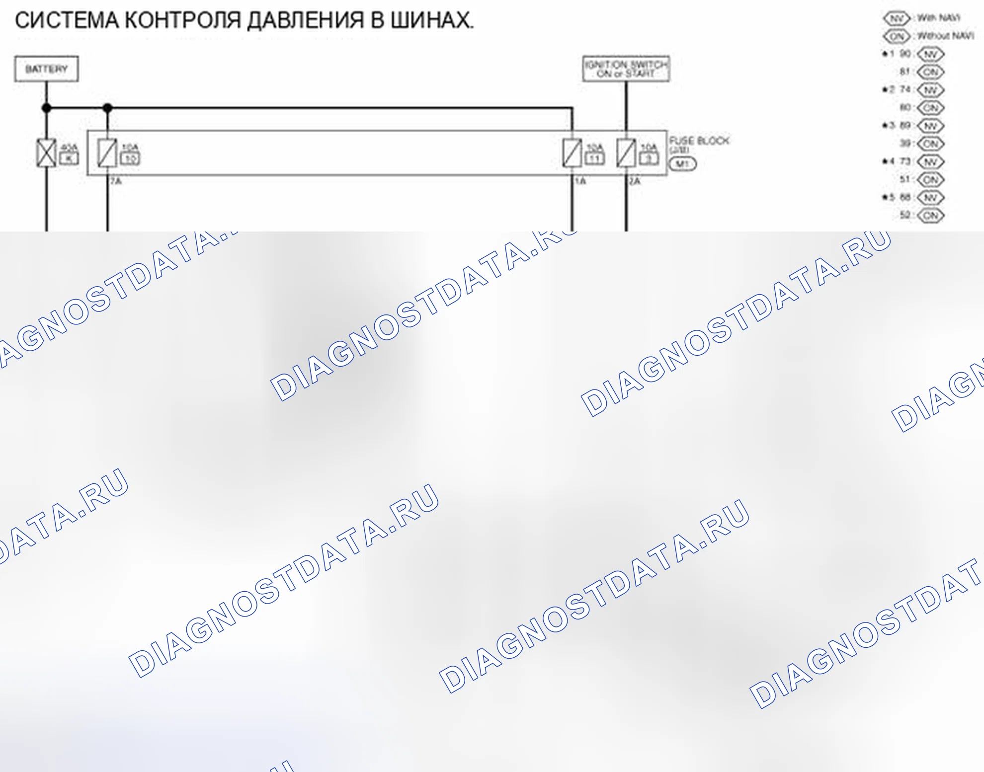 Рис. 14: электросхема. Infiniti EX37 I