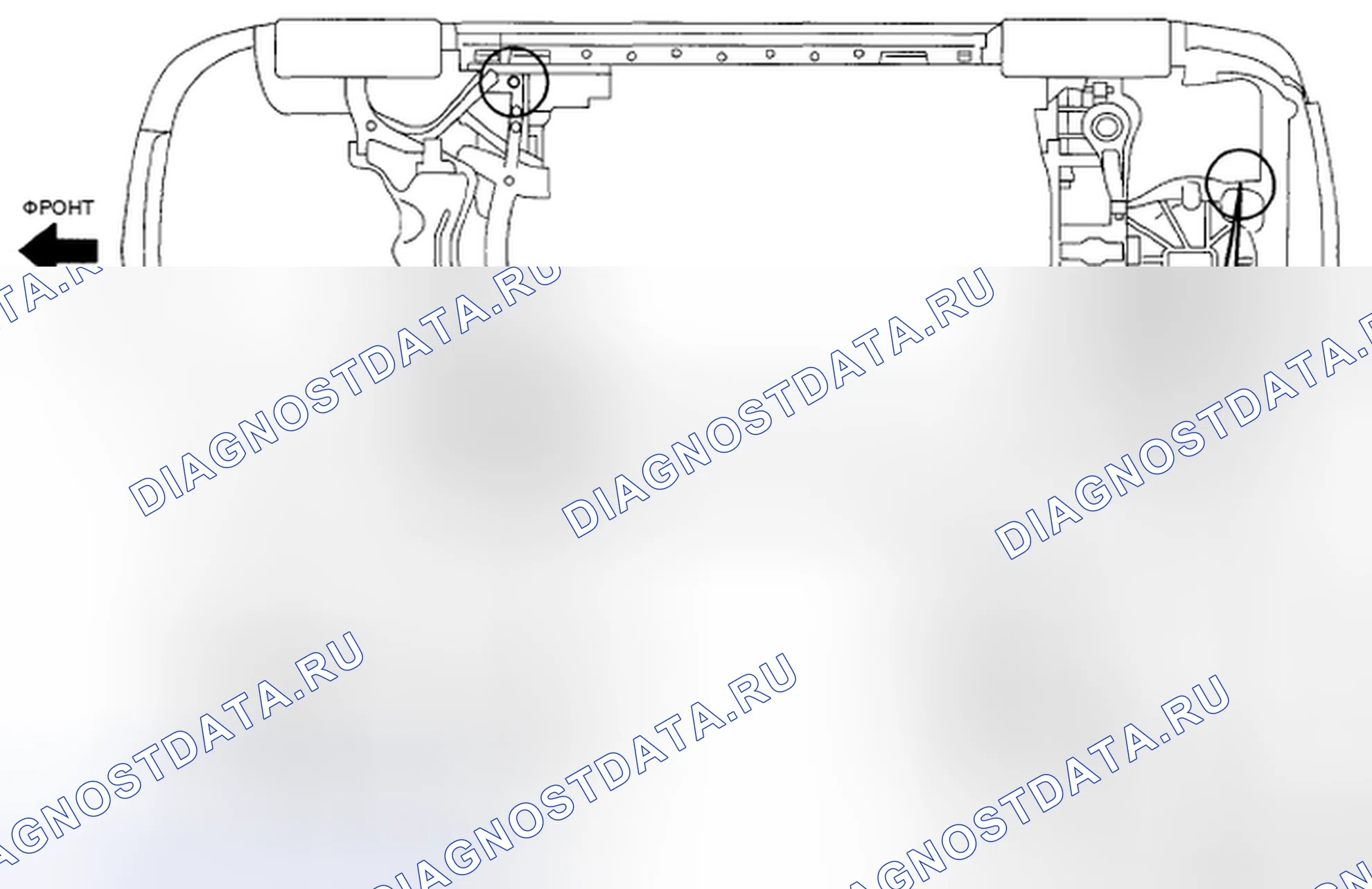 Рис. 59: ШВАРТОВОЧНЫЙ КРЮК. Mazda 5 I рестайлинг