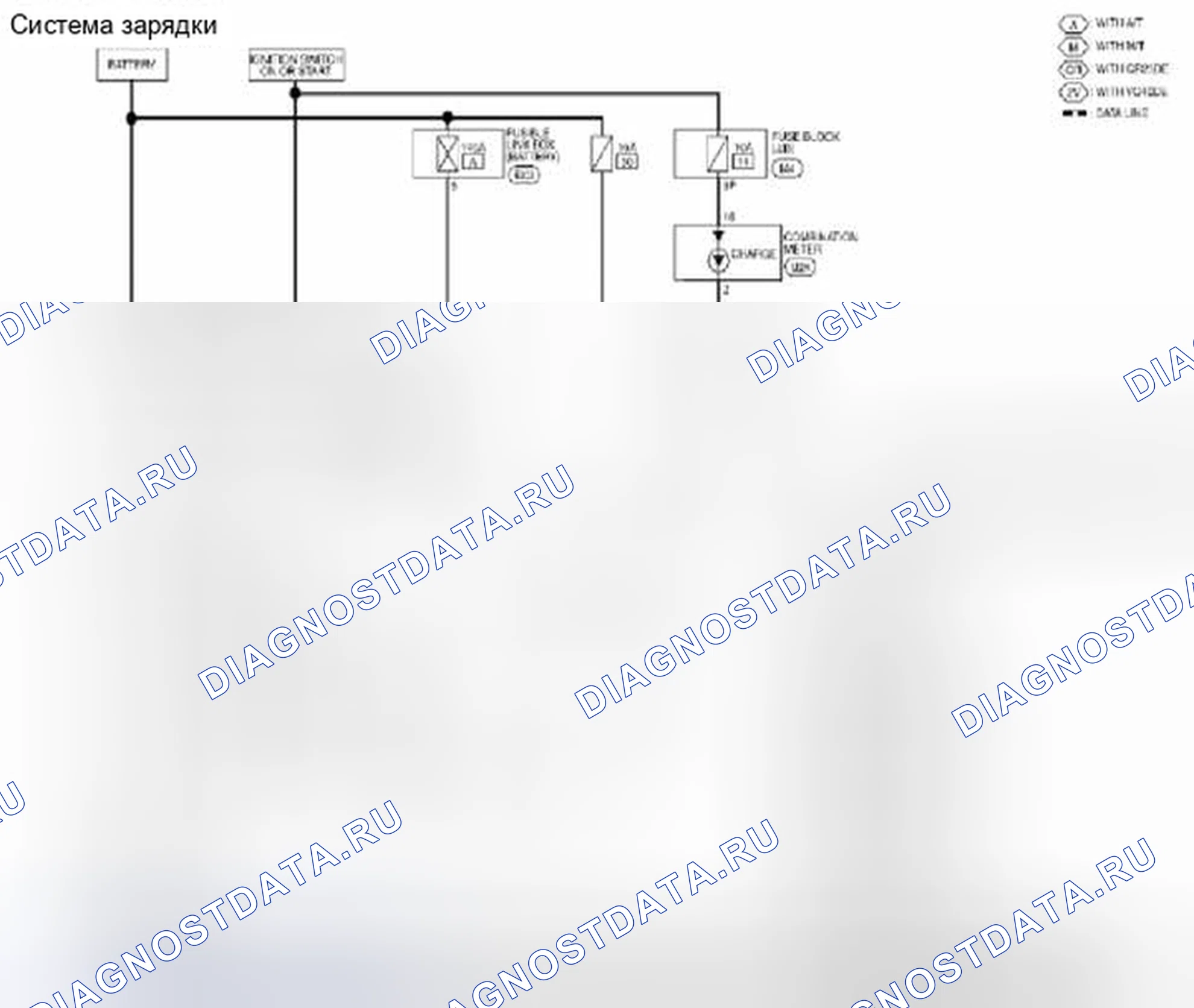 Рис. 407: Система зарядки: электросхема. Suzuki Equator I