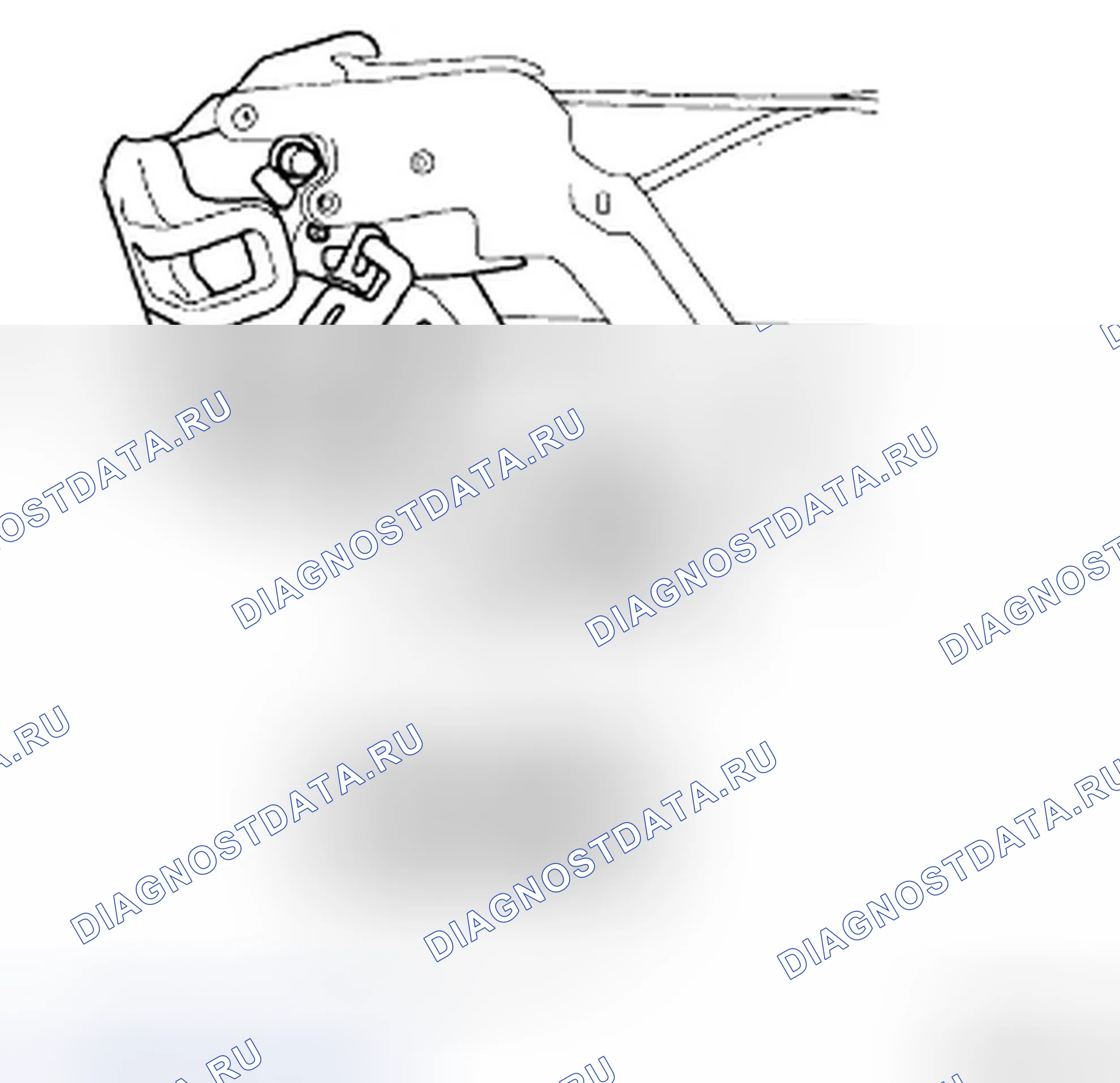 Рис. 53: ПРОВЕРКА ПРИВОДА ЗАМКА ЗАДНЕЙ ДВЕРИ. Hyundai Sonata V рестайлинг