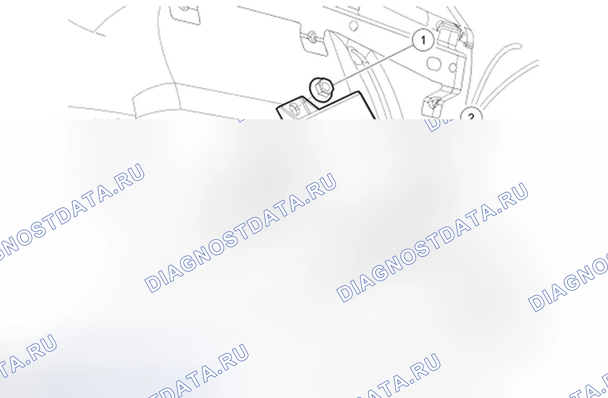 Рис. 12: Модуль помощи при парковке. Ford Edge I