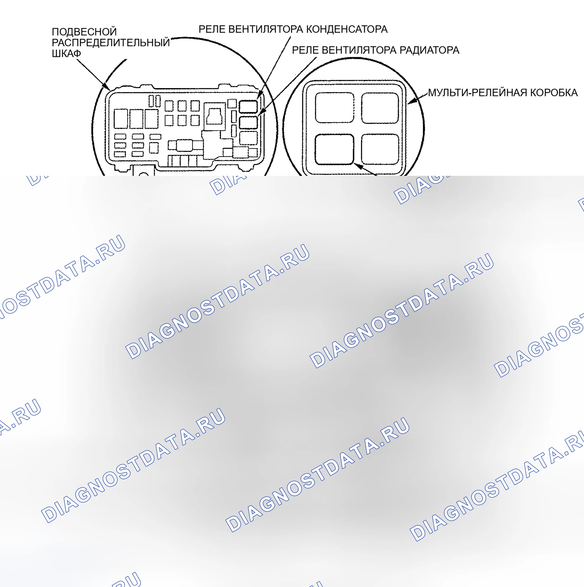 Рис. 10: РАСПОЛОЖЕНИЕ КОМПОНЕНТОВ. Honda Pilot I