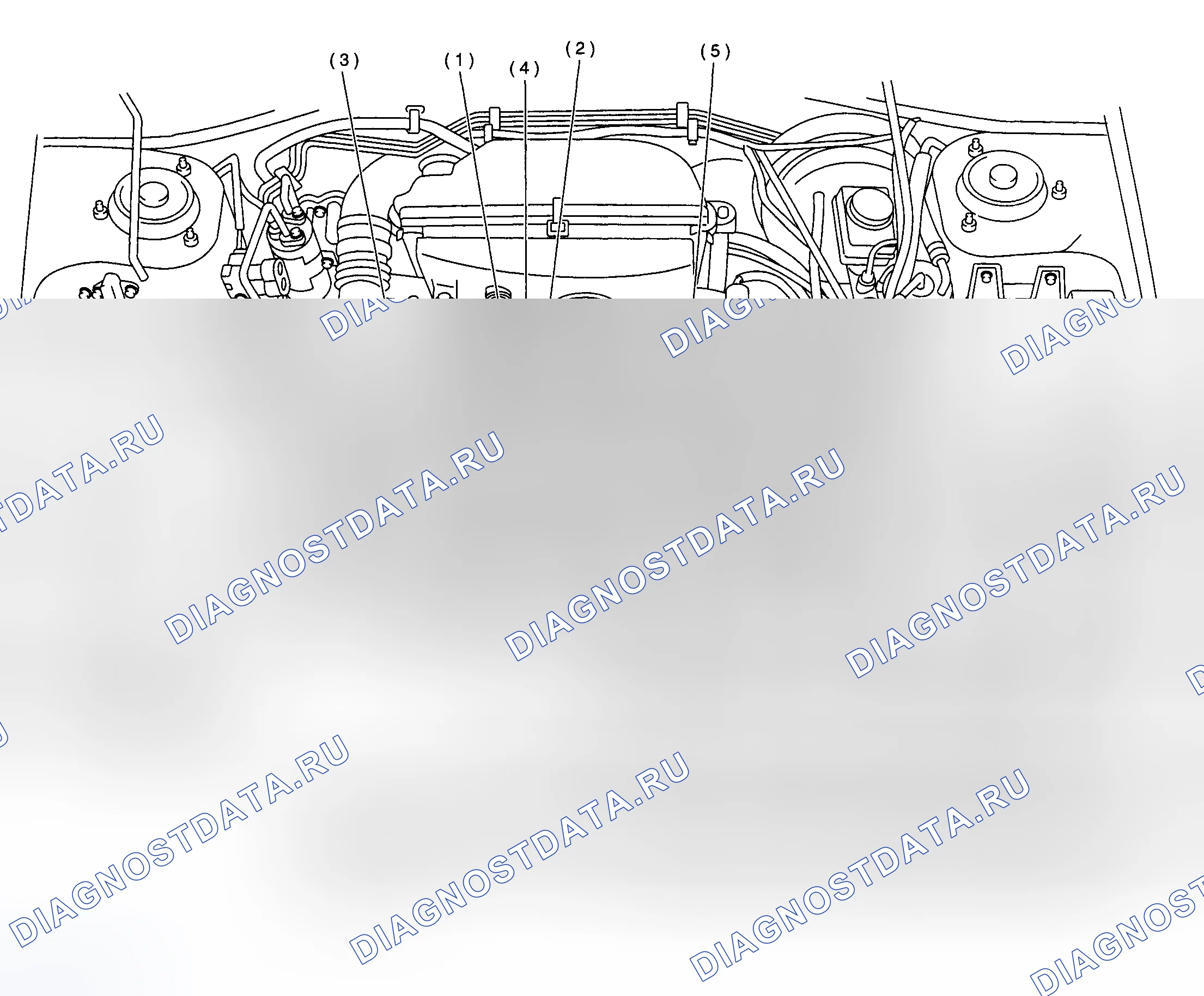 Рис. 22: РАСПОЛОЖЕНИЕ КОМПОНЕНТОВ. Subaru Impreza GD/GC/GG рестайлинг