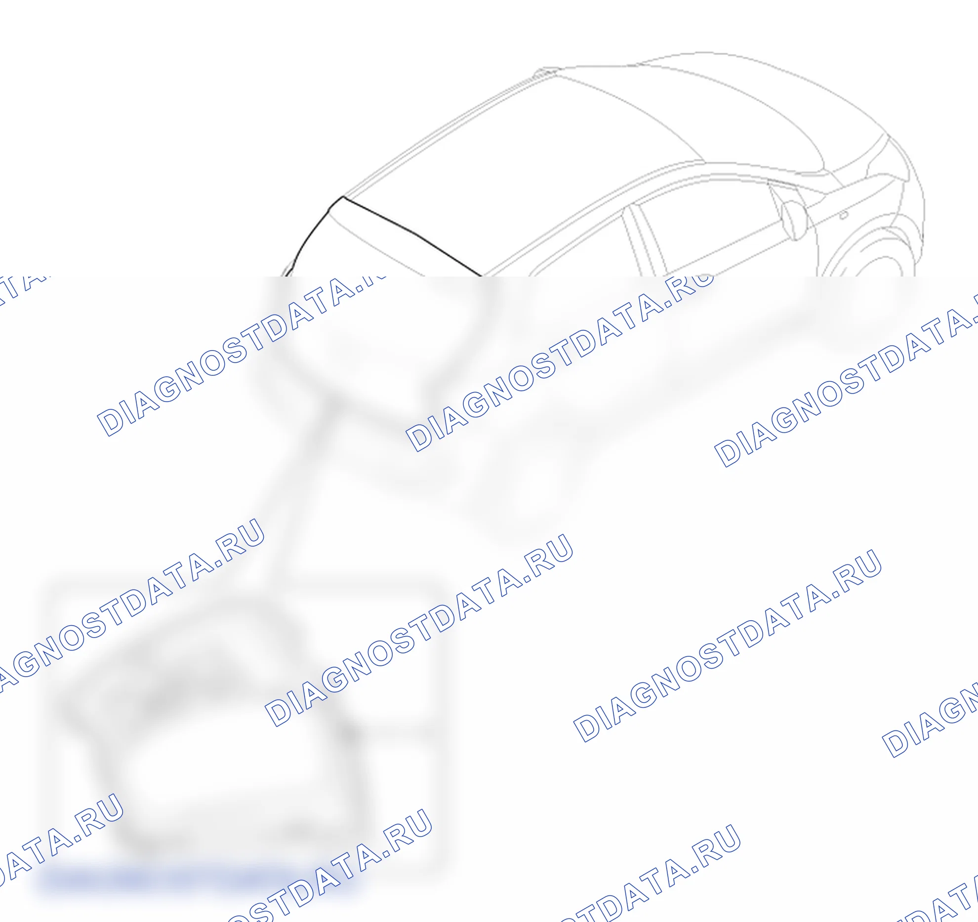 Расположение деталей двери багажника в сборе. Hyundai GRAND i10/Xcent BA