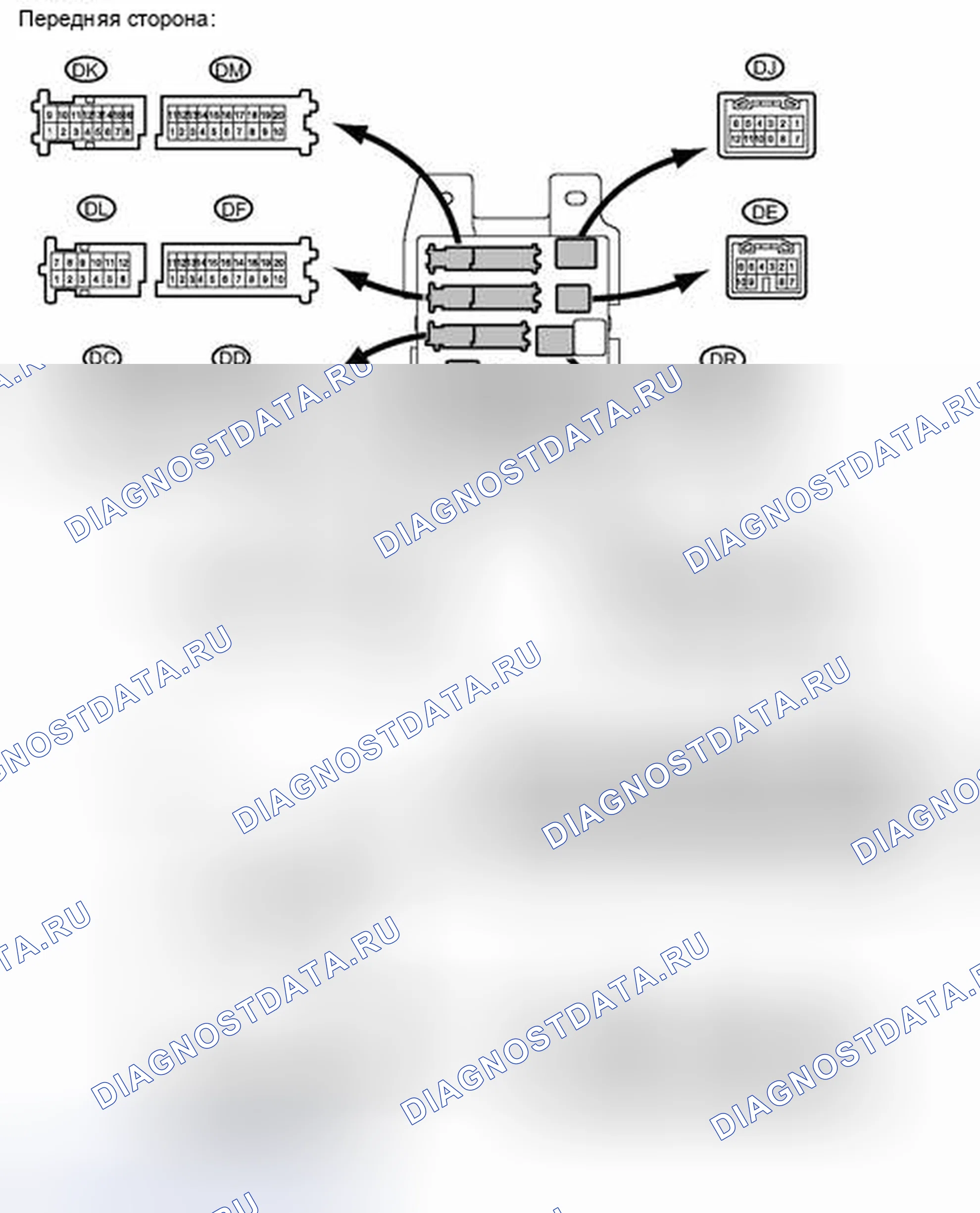 Рис. 187: КЛЕММЫ ЭБУ. Haval H4 I