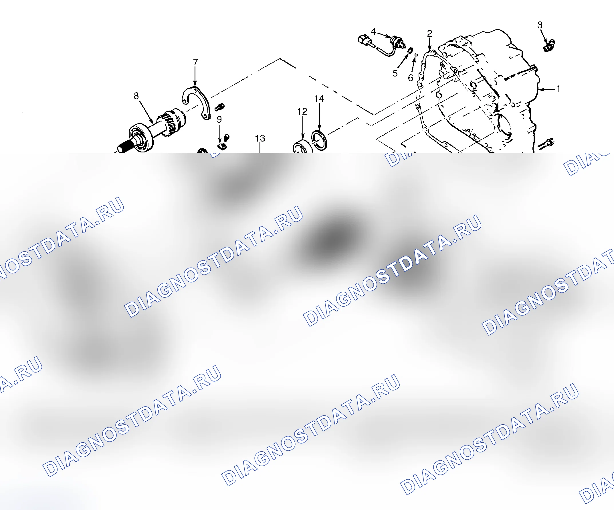 Рис. 1: ПРИВОДНЫЕ ПОЛУОСИ. Mitsubishi Mirage II