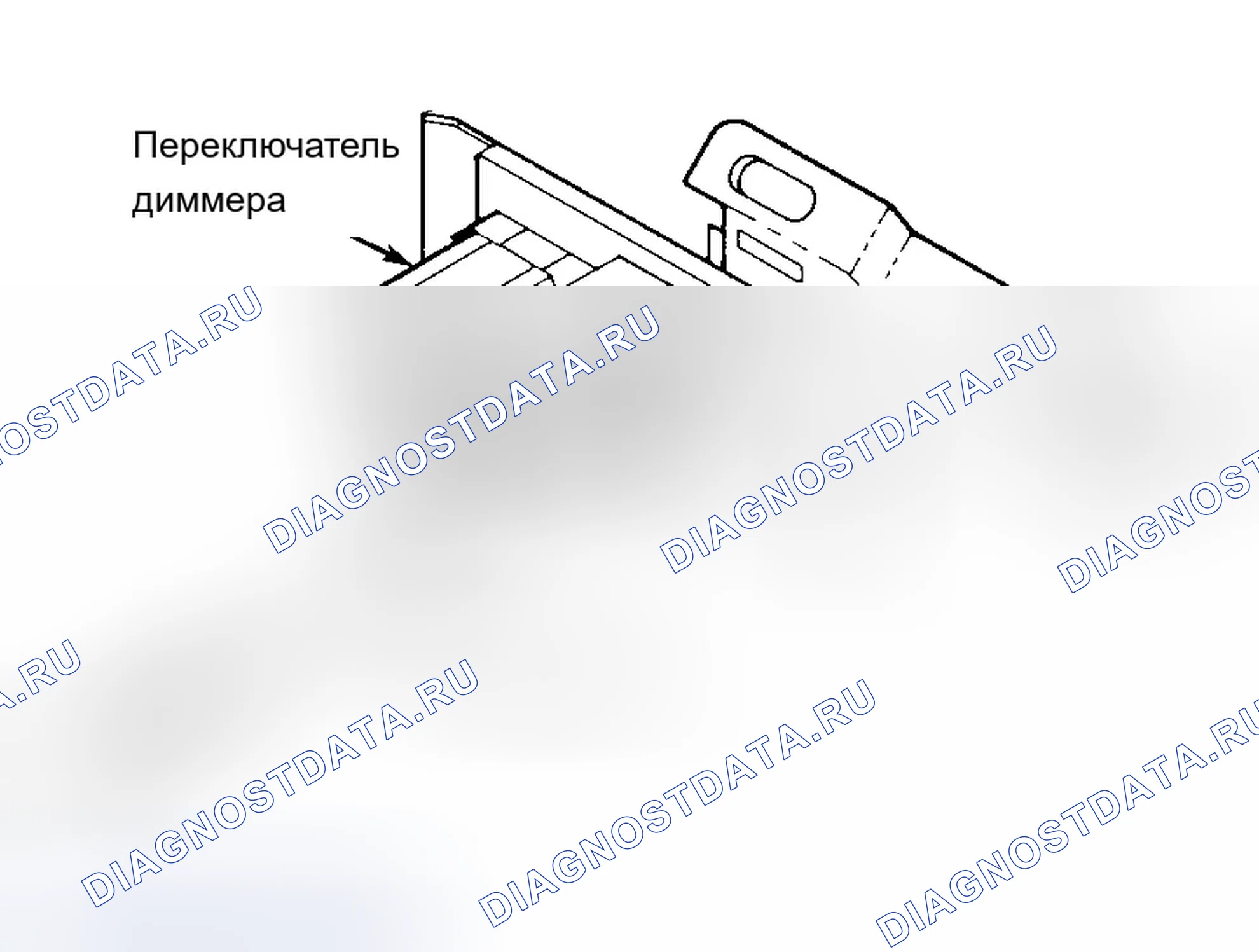 Рис. 17: РЕГУЛИРОВКА ПЕРЕКЛЮЧАТЕЛЯ ДИММЕРА. Chevrolet Caprice IV