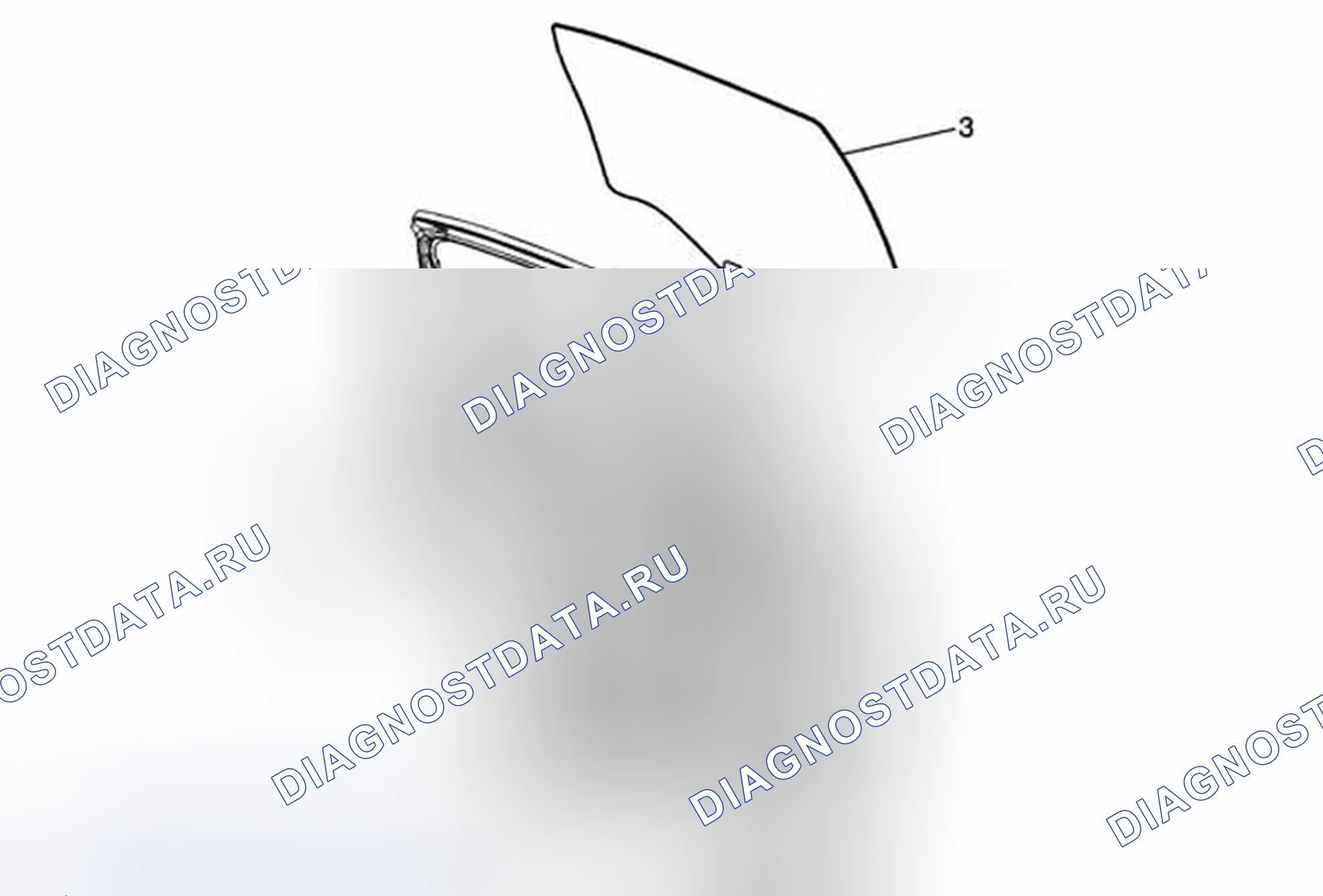 Рис. 4: Замена окна задней боковой двери. Chevrolet Impala IX
