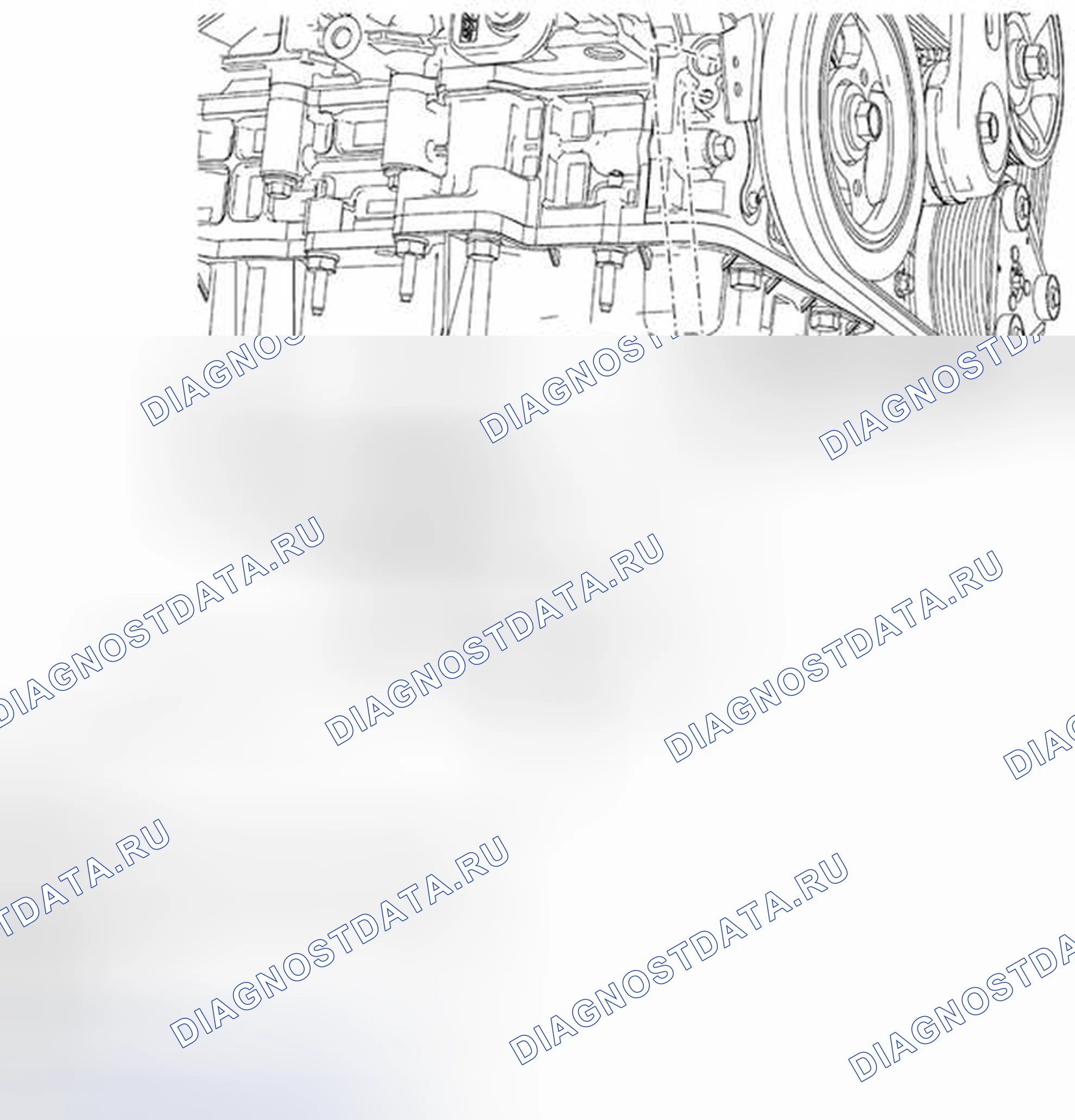 Рис. 47: ДЕМОНТАЖ / МОНТАЖ ДАТЧИКА ПОЛОЖЕНИЯ КОЛЕНЧАТОГО ВАЛА (Ckp) - 3,0 л. Mazda Tribute II