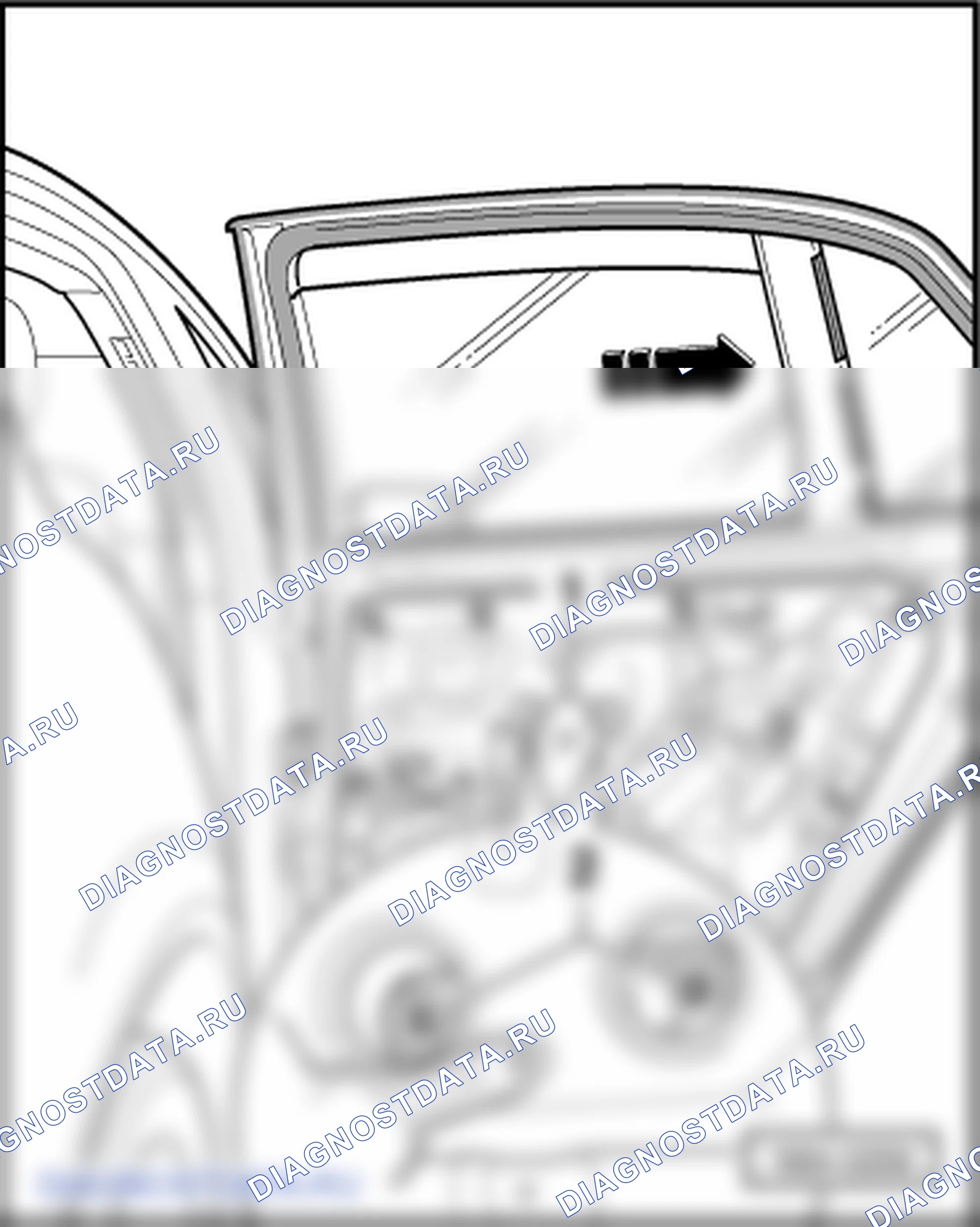 Стекла задних дверей. Volkswagen Phaeton I
