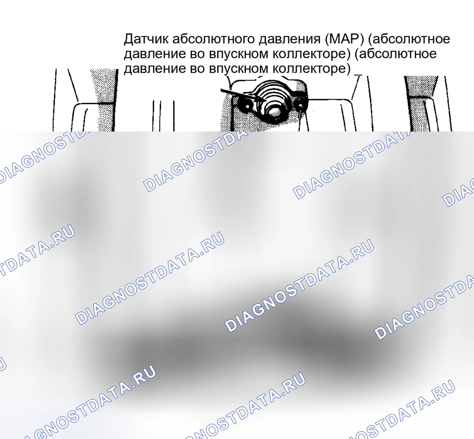 Рис. 11: Верхняя часть двигателя (8.0L). Dodge Pickup R3500 