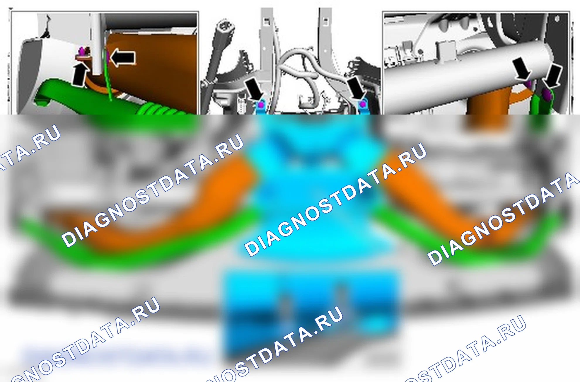 Жгут проводов приборной панели — Автомобили, изготовленные с 04/2009: описание и работа. Ford Transit Connect I
