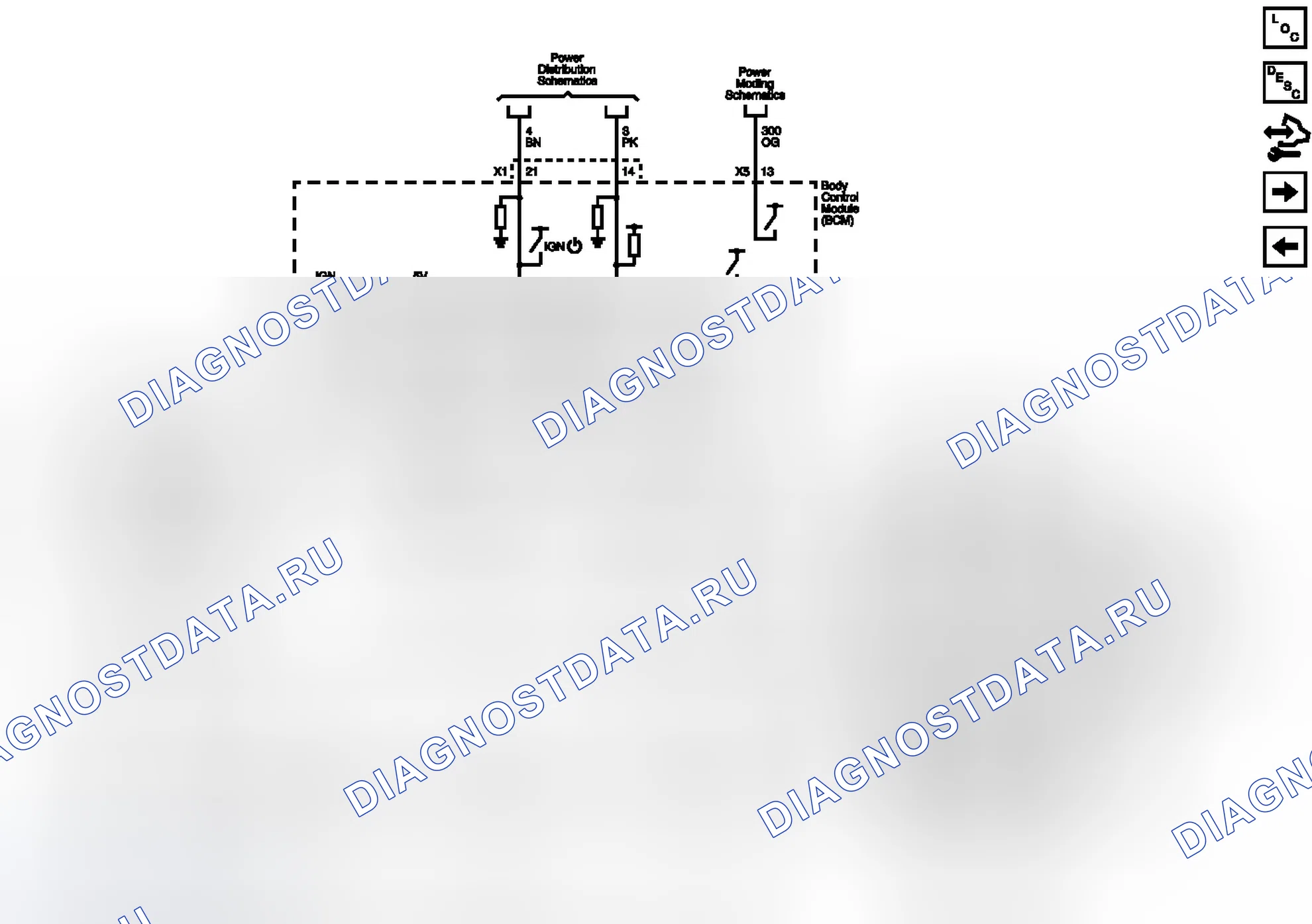 Рис. 8: Входы и выходы BCM (1 из 4). GMC RV Cutaway G3500 