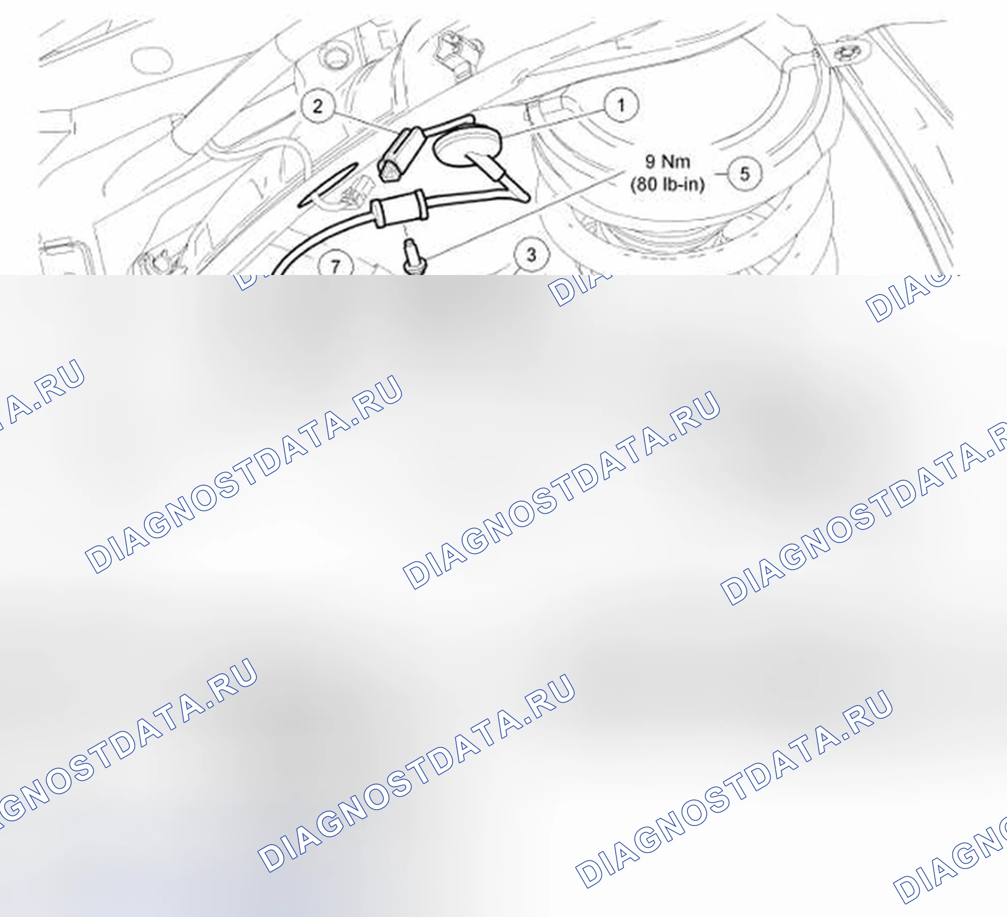Рис. 57: Датчик скорости колеса - задний. Hyundai Matrix I рестайлинг