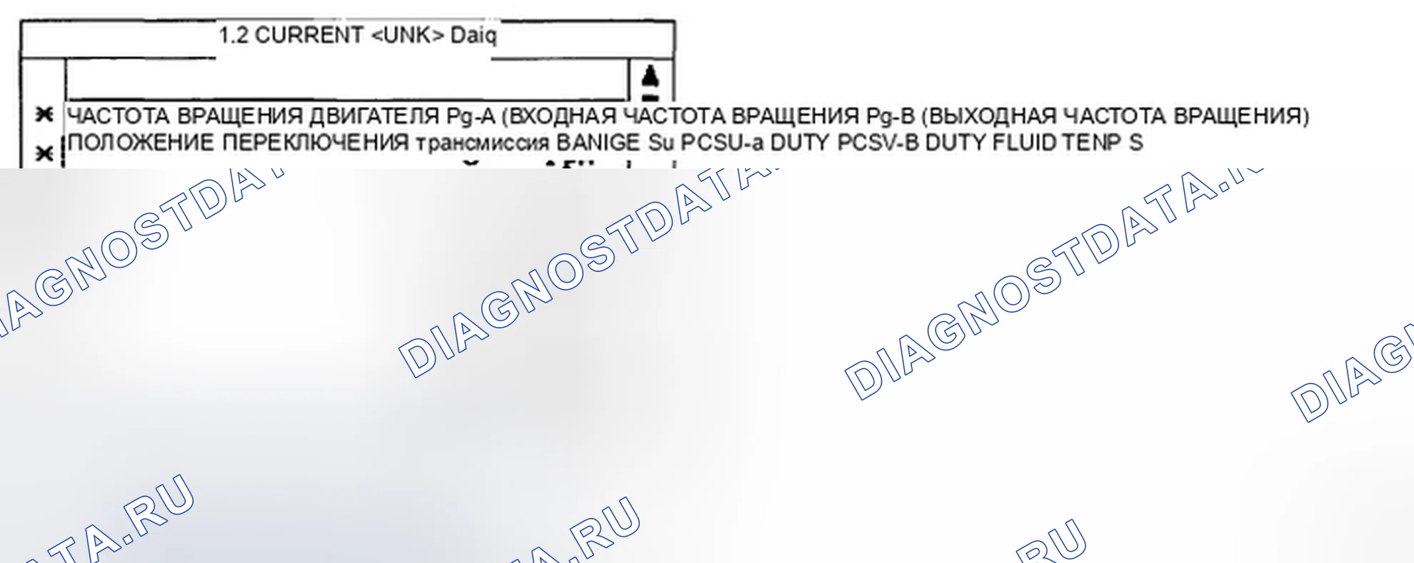 Рис. 87: МОНИТОРИНГ ДАННЫХ SCANTOOL. Hyundai Accent III