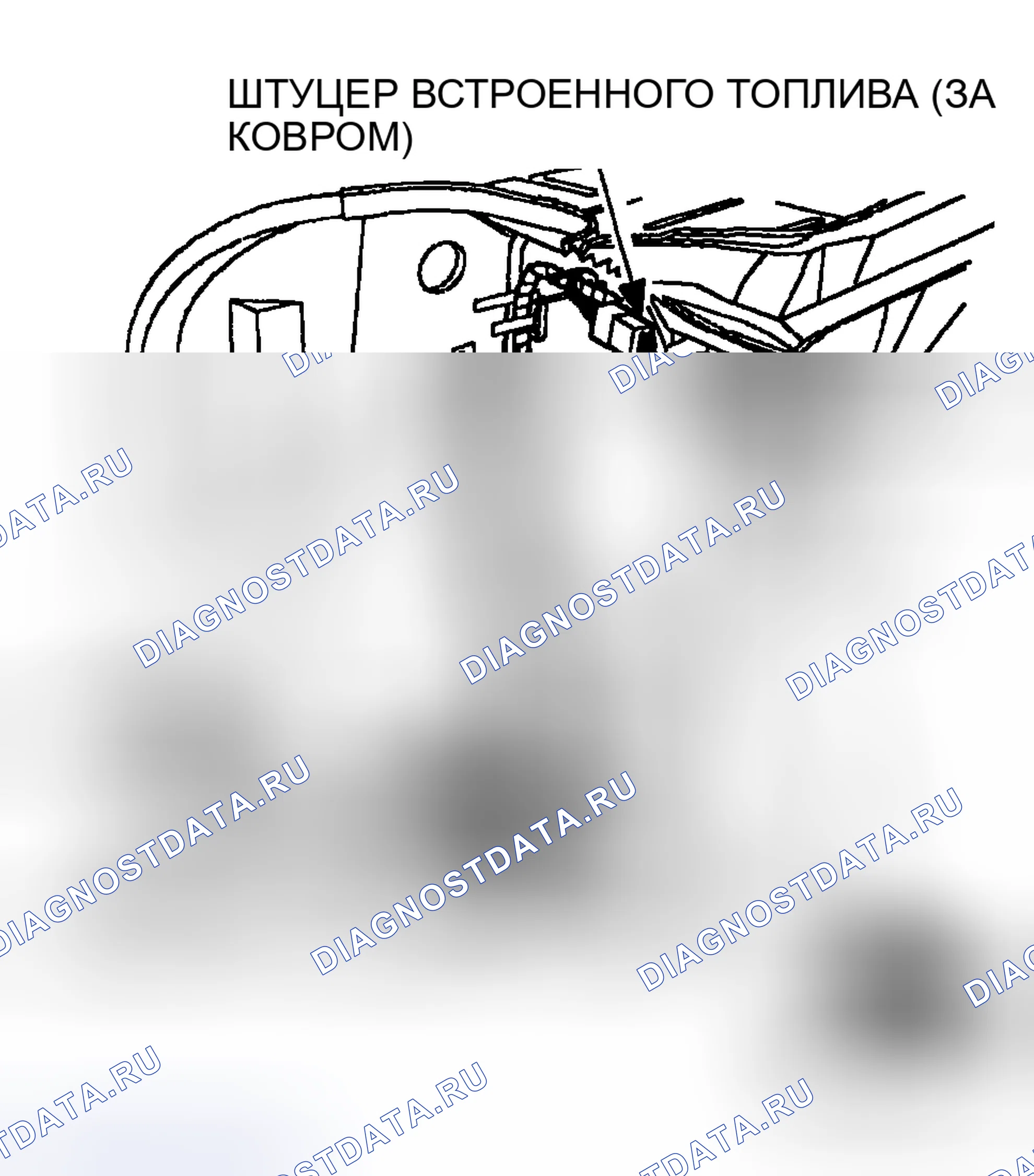 Рис. 31: Расположение компонентов тестового разъема топливного насоса (Saturn). Saturn SC I