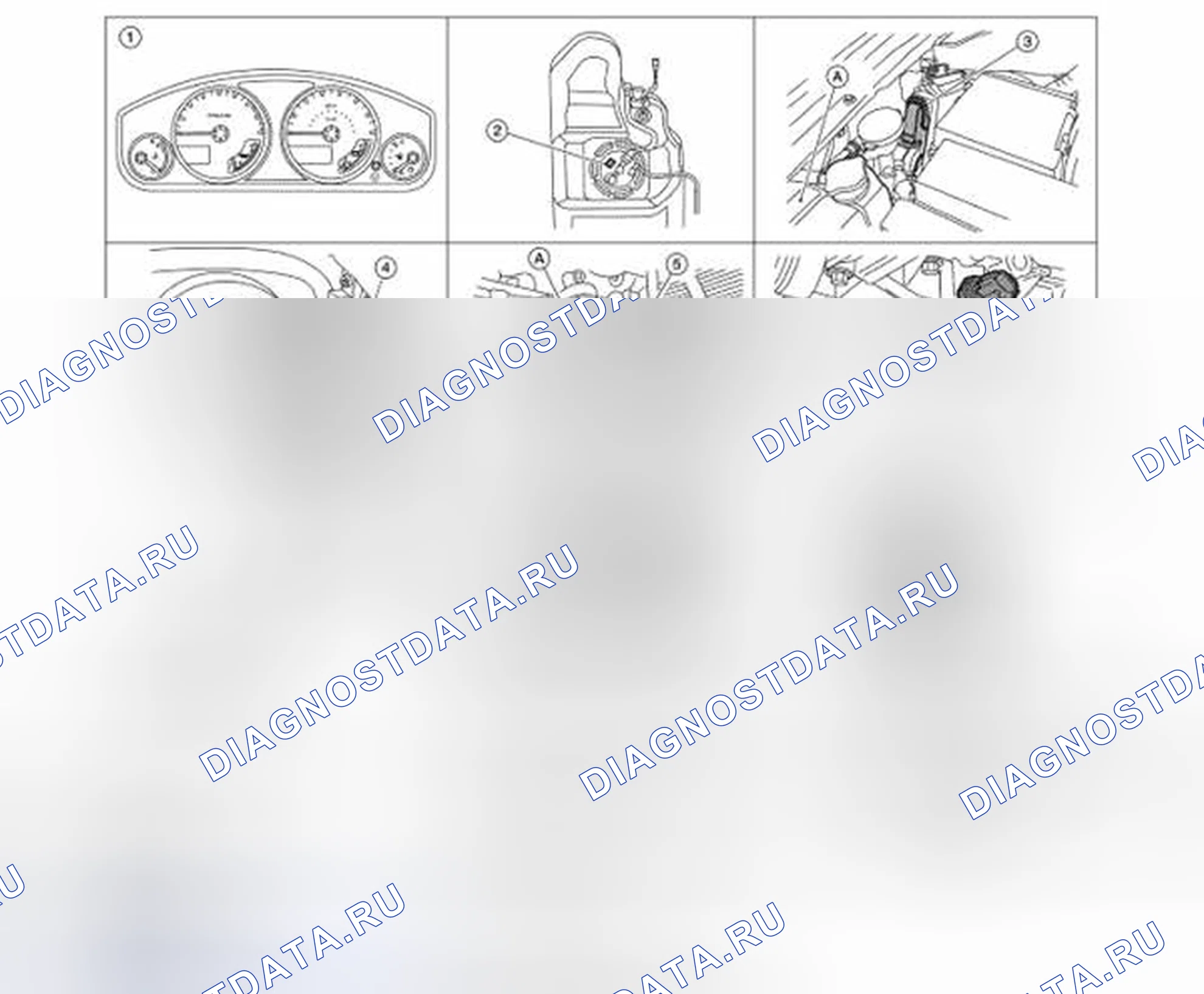 Рис. 58: TRIP COMPUTER: расположение компонентов. Nissan Pathfinder III рестайлинг