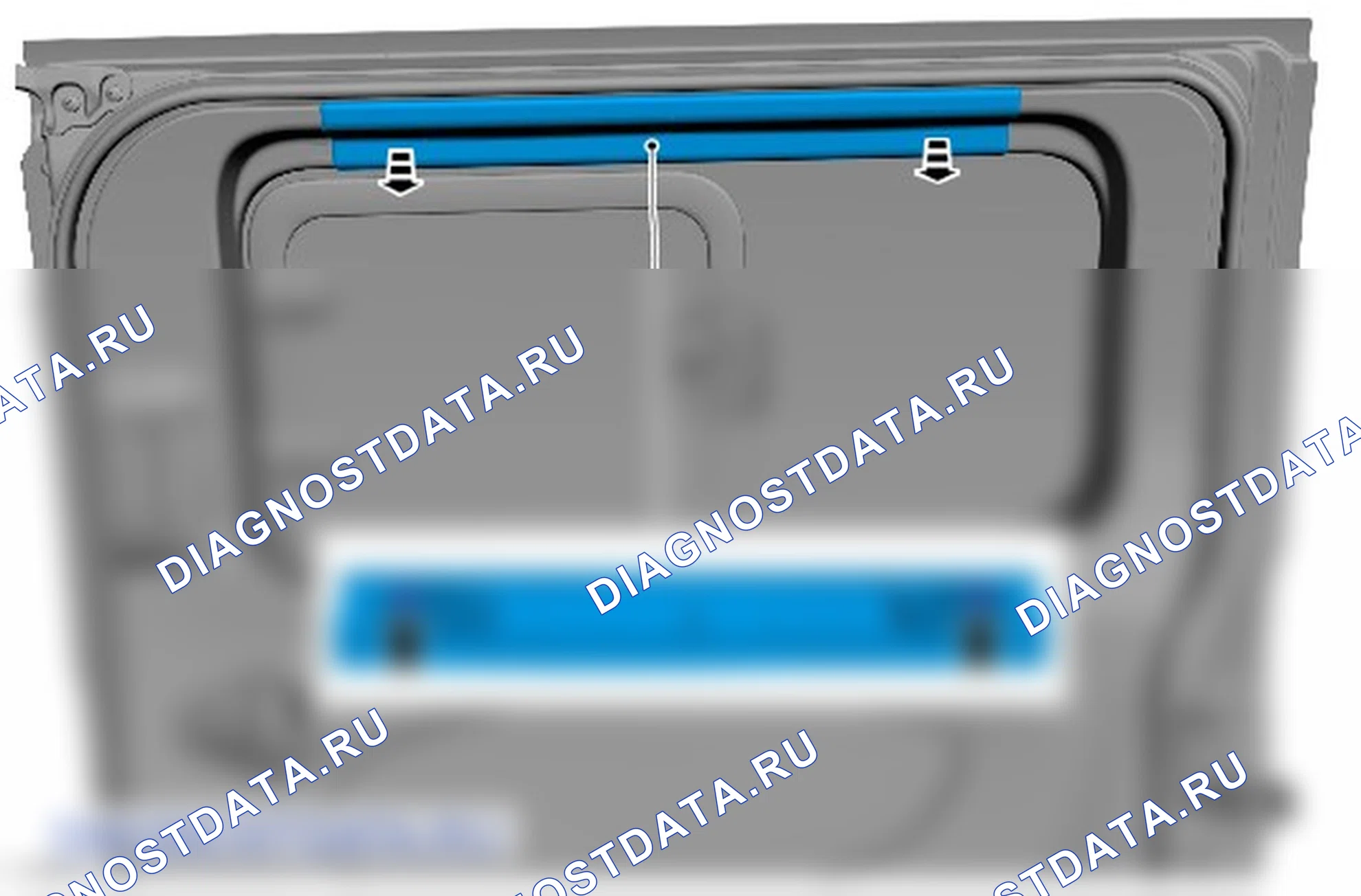 Как снять и установить панель отделки сдвижной двери. Ford Transit Custom I