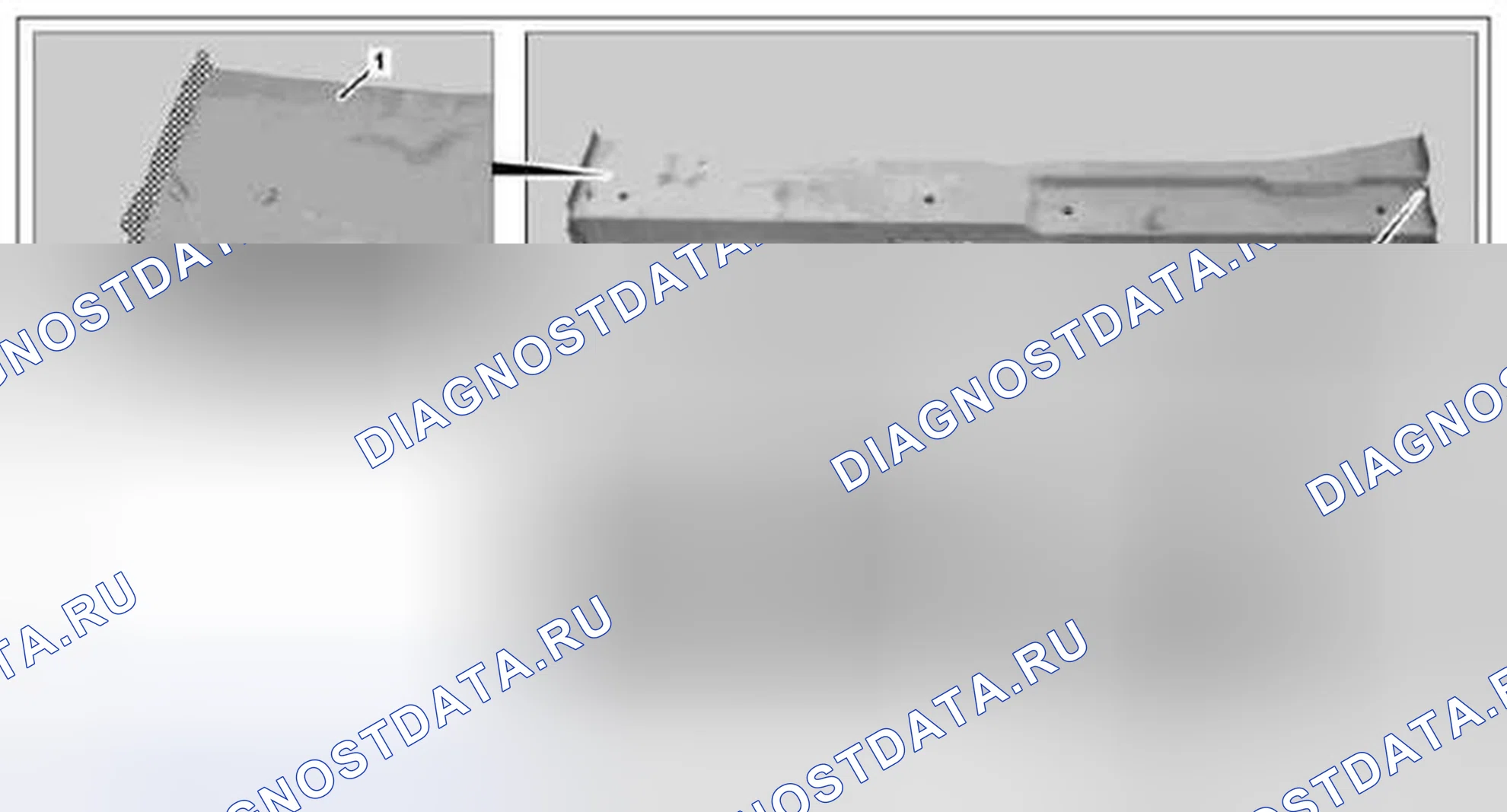 Рис. 212: Подготовьте поперечину под передним сиденьем - AR63.40-xtegx1-02MCC P-1190. Kia Soul I