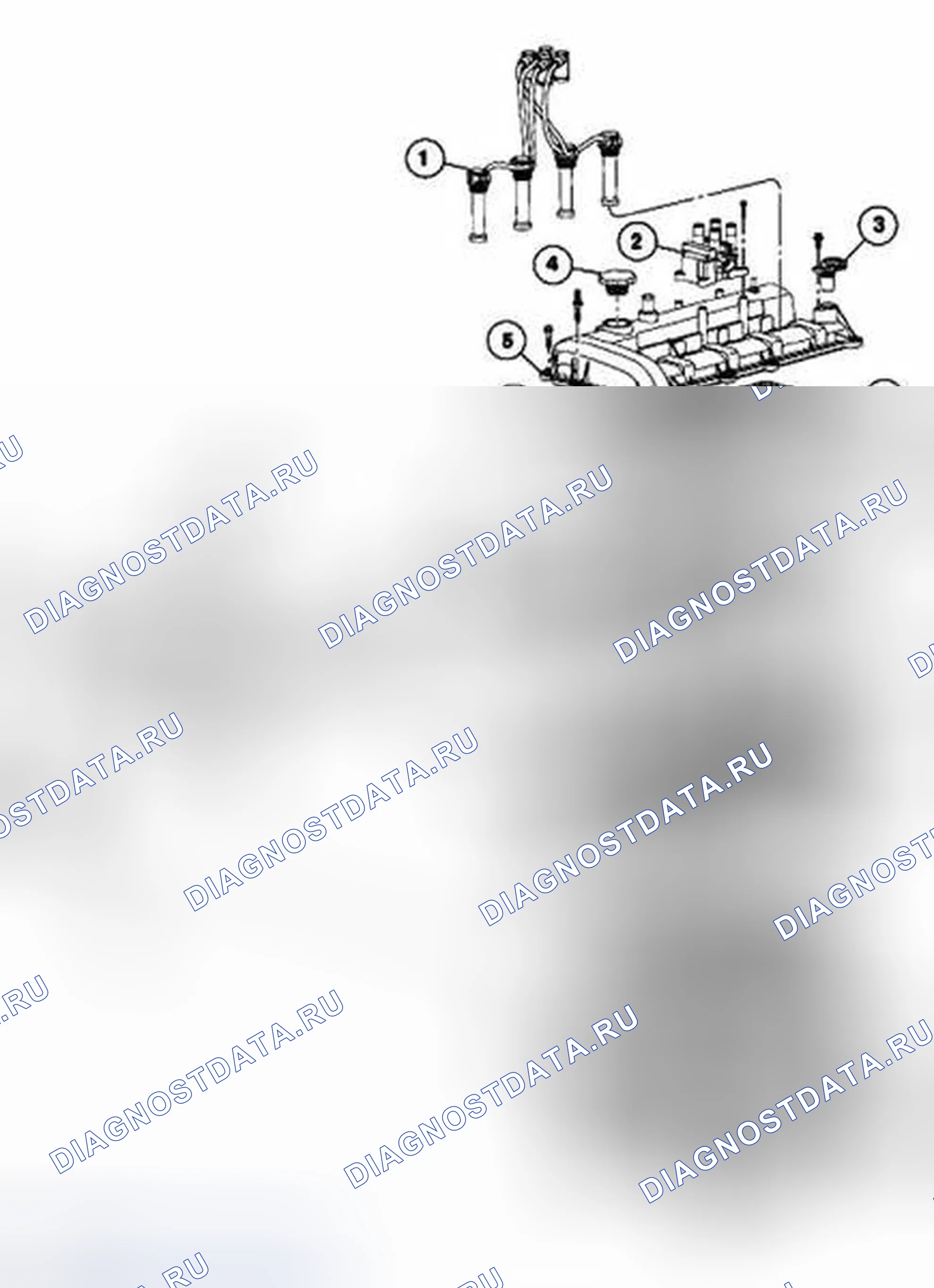 Рис. 80: Головка цилиндра. Ford Ranger I